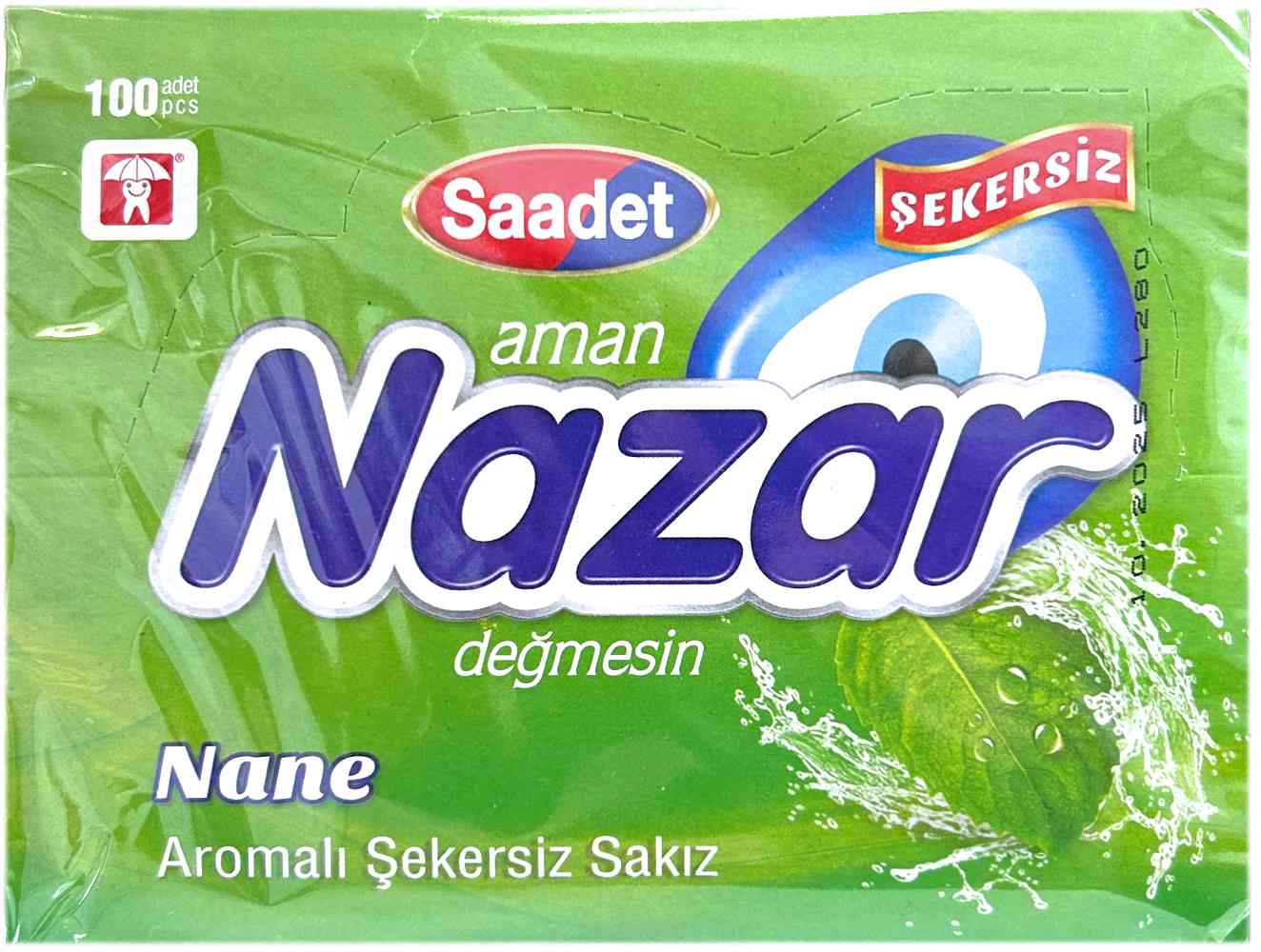 Nazar Tyggegummi Peppermint 100