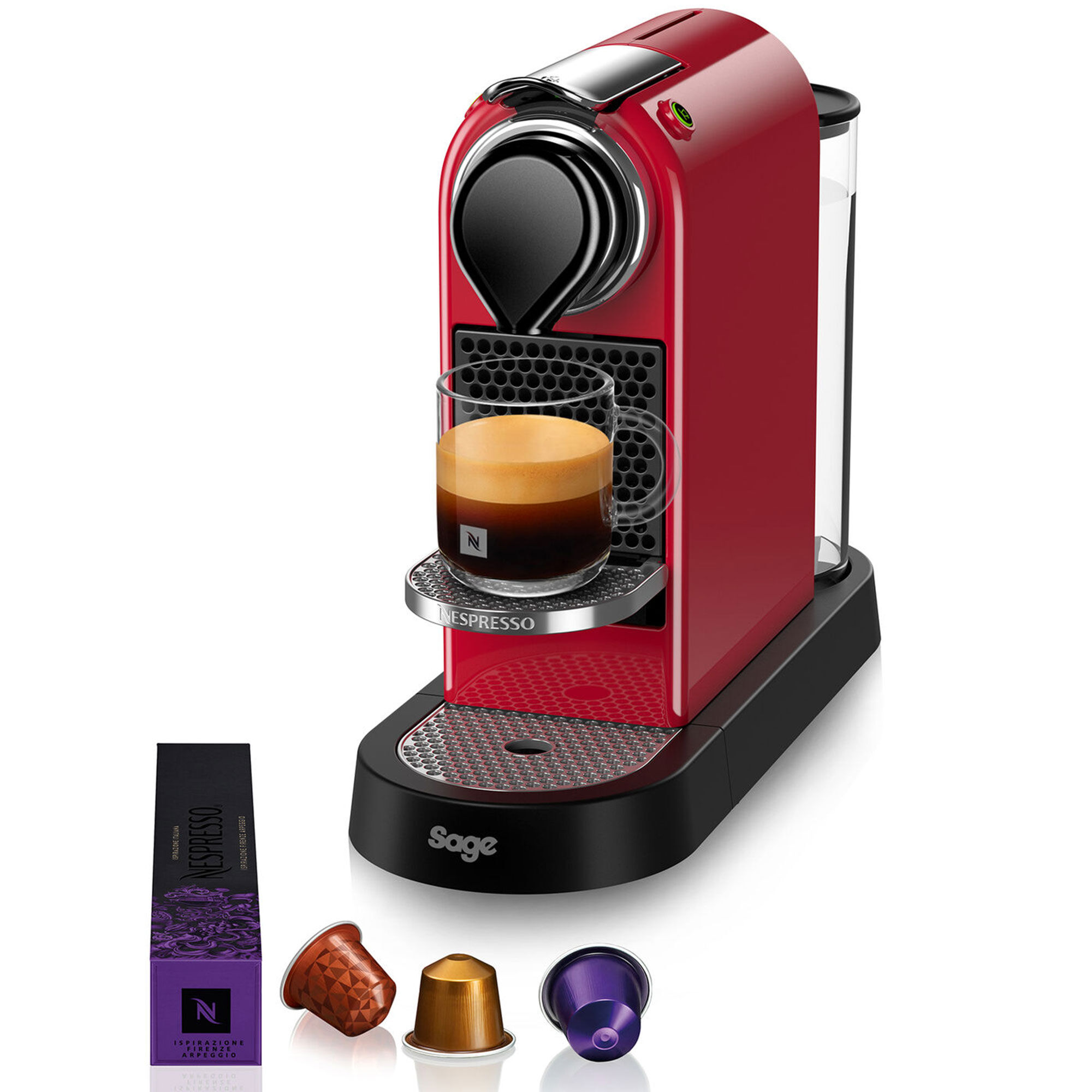 Nespresso By Sage Sec 630 Citiz Kapselmaskine  Rød