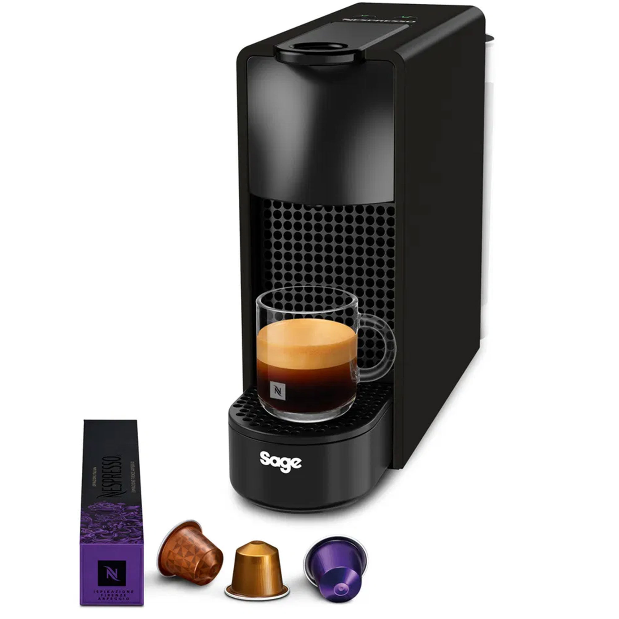 Nespresso By Sage Sec 220 Essenza Mini Kapselmaskine  Sort