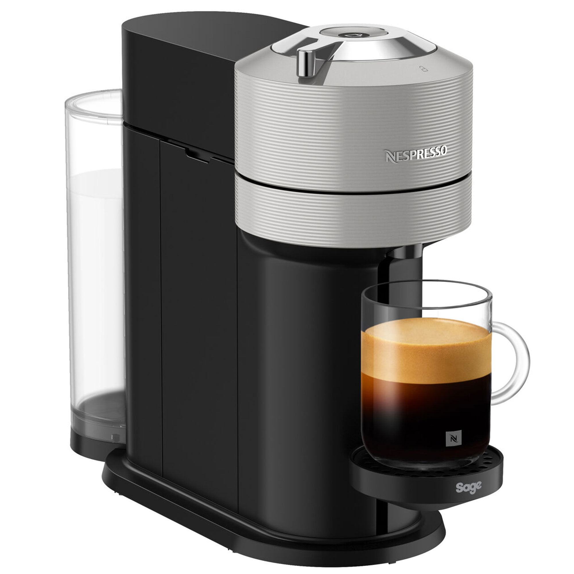Nespresso By Sage Snv 520 Vertuo Next Kapselmaskine  Lysegrå