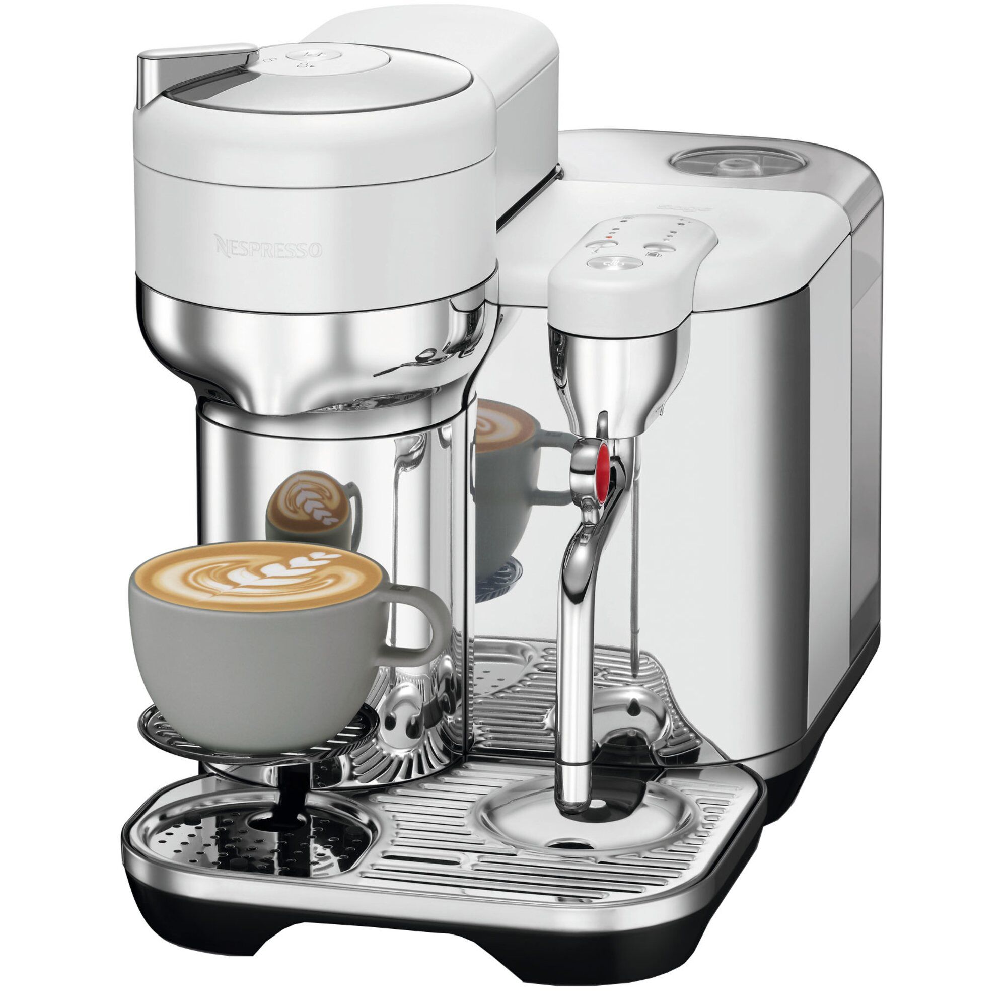 Nespresso By Sage Vertuo Creatista Kapselmaskine  Sea Salt White