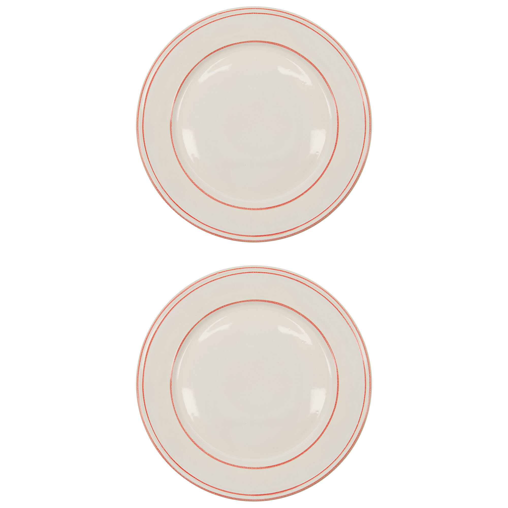 Nicolas Vahé Bistro Middagstallerken ø27 Cm  Hvid Rød