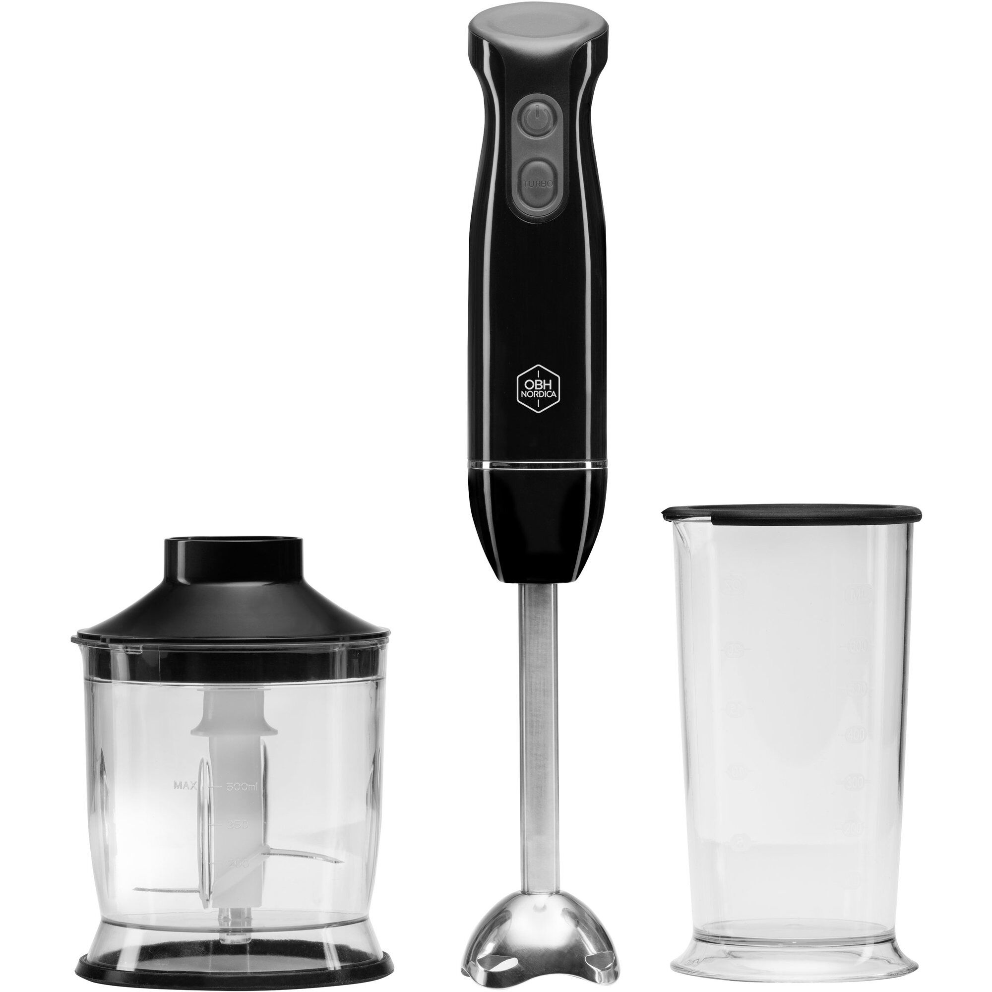Obh Nordica Super Mix Pro Stavblendersæt  Sort