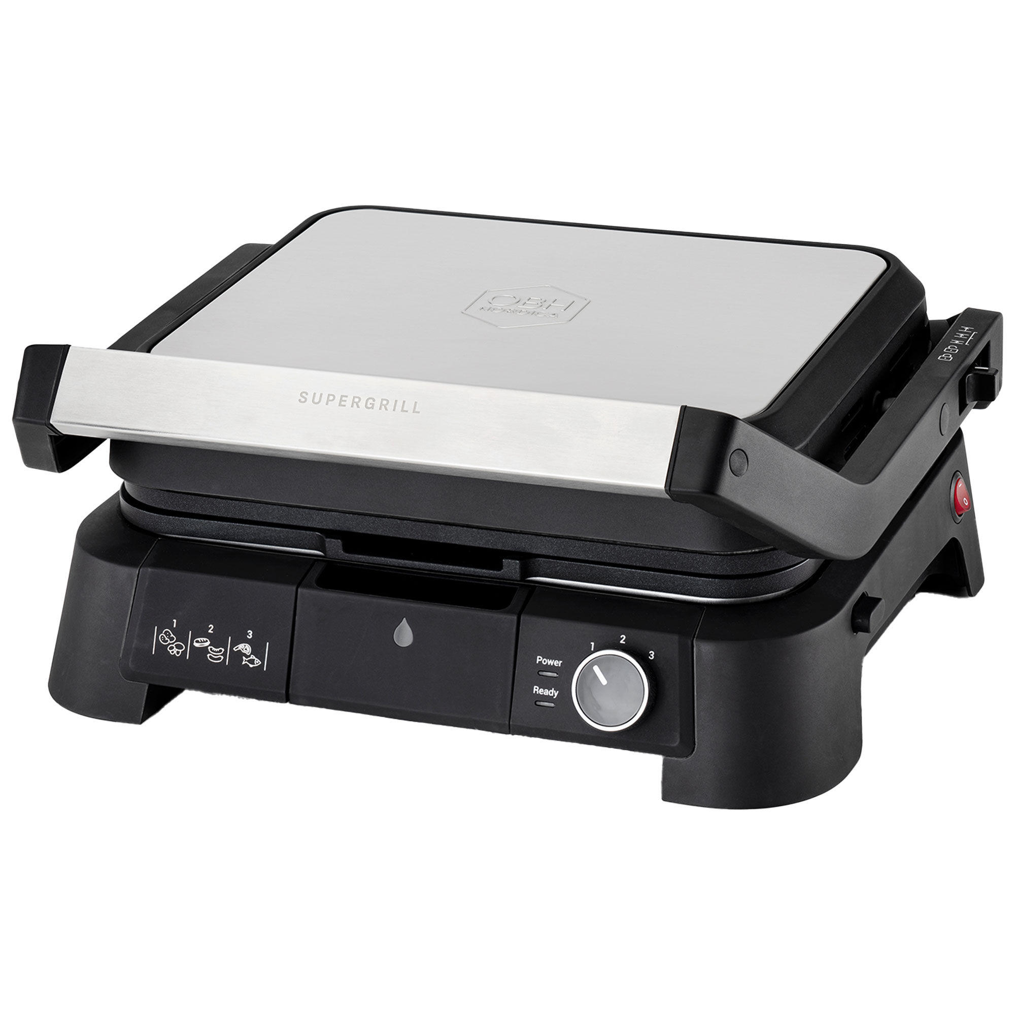 Obh Nordica Supergrill 3in1  Rustfritt Stål
