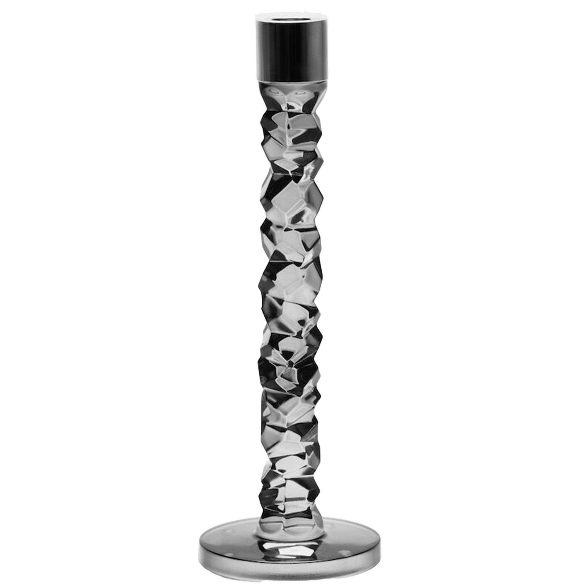 Orrefors Carat Lysestage 30 Cm  Antracit