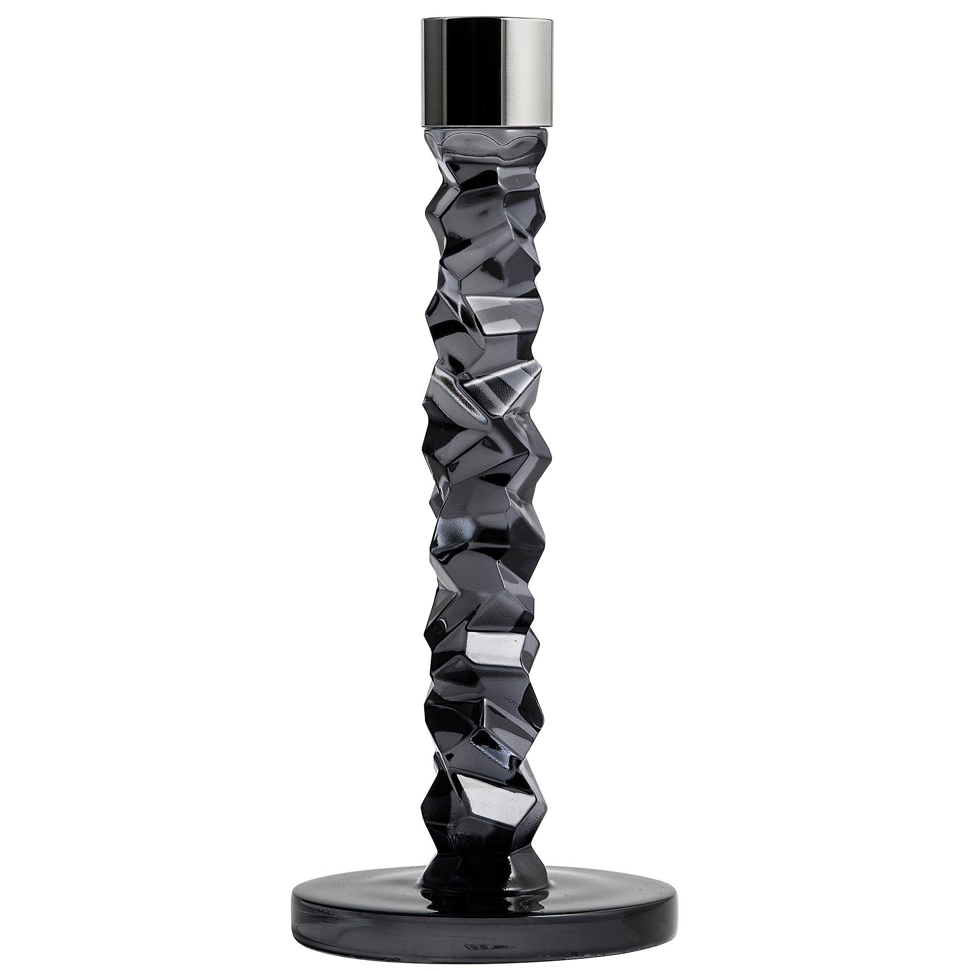 Orrefors Carat Lysestage  24   Cm    Stk  Antracit