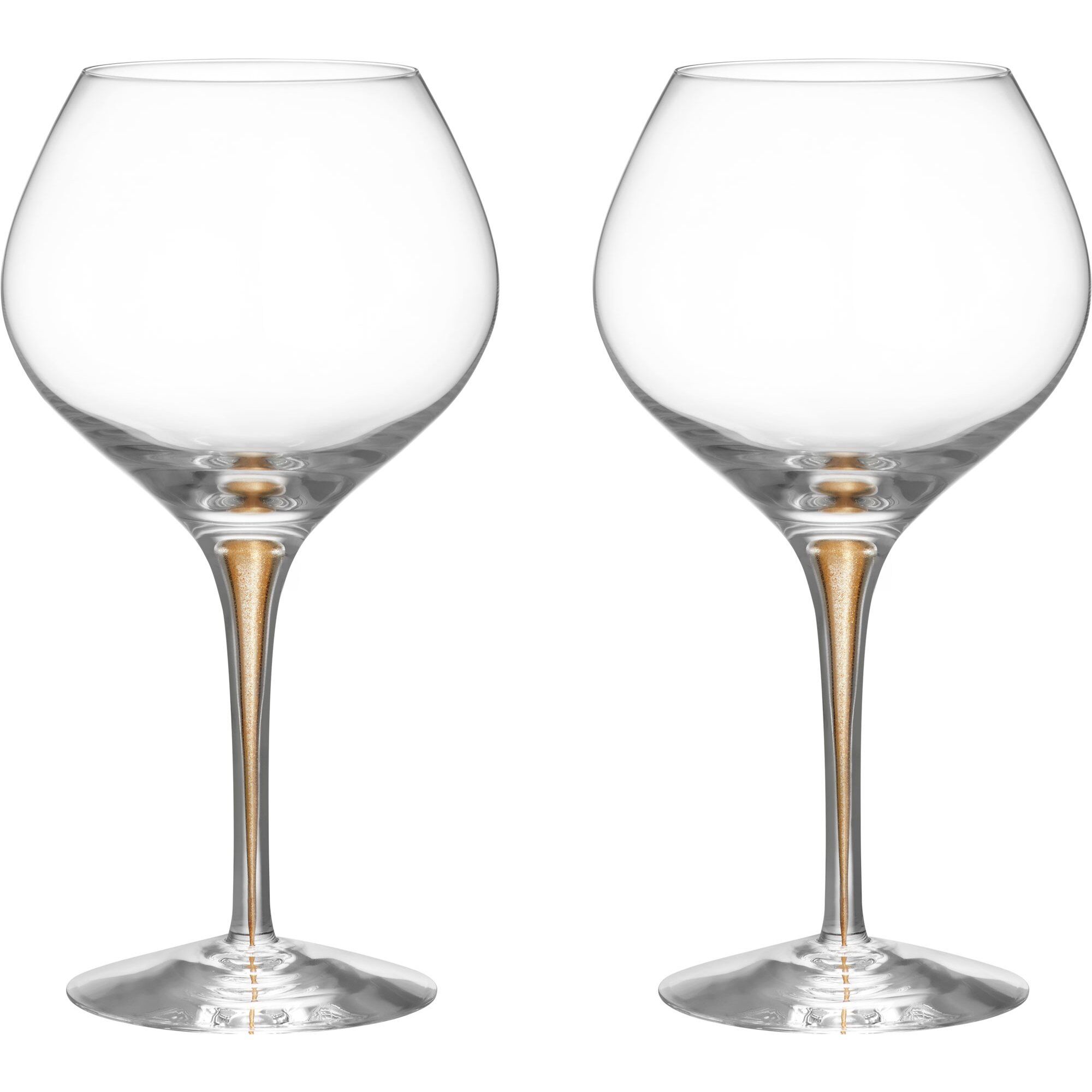 Orrefors Intermezzo Bouquet Vinglas 70 Cl  Guld