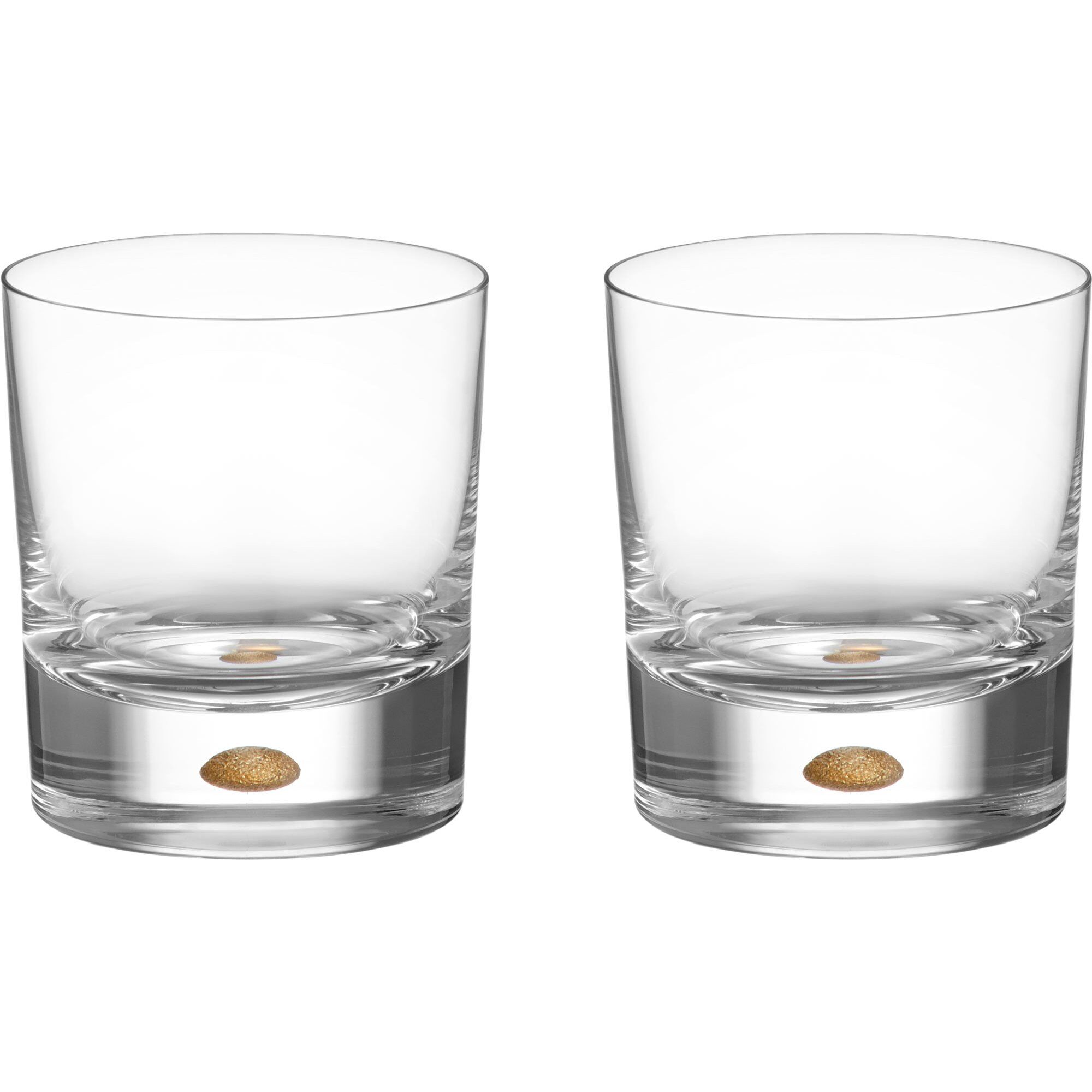 Orrefors Intermezzo Double Old Fashioned Drinksglas 25 Cl  Guld