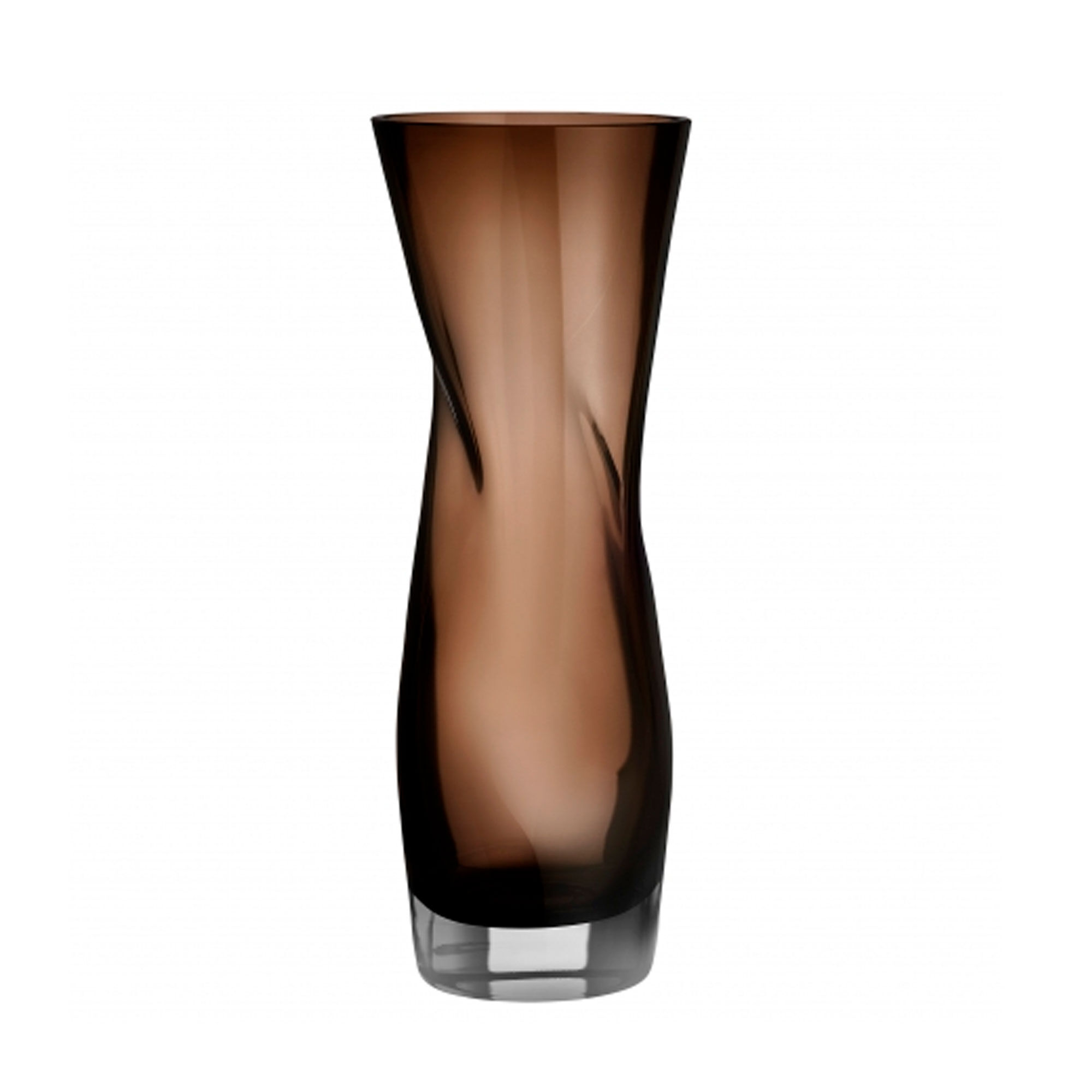 Orrefors Squeeze Vase 34 Cm  Røgfarvet