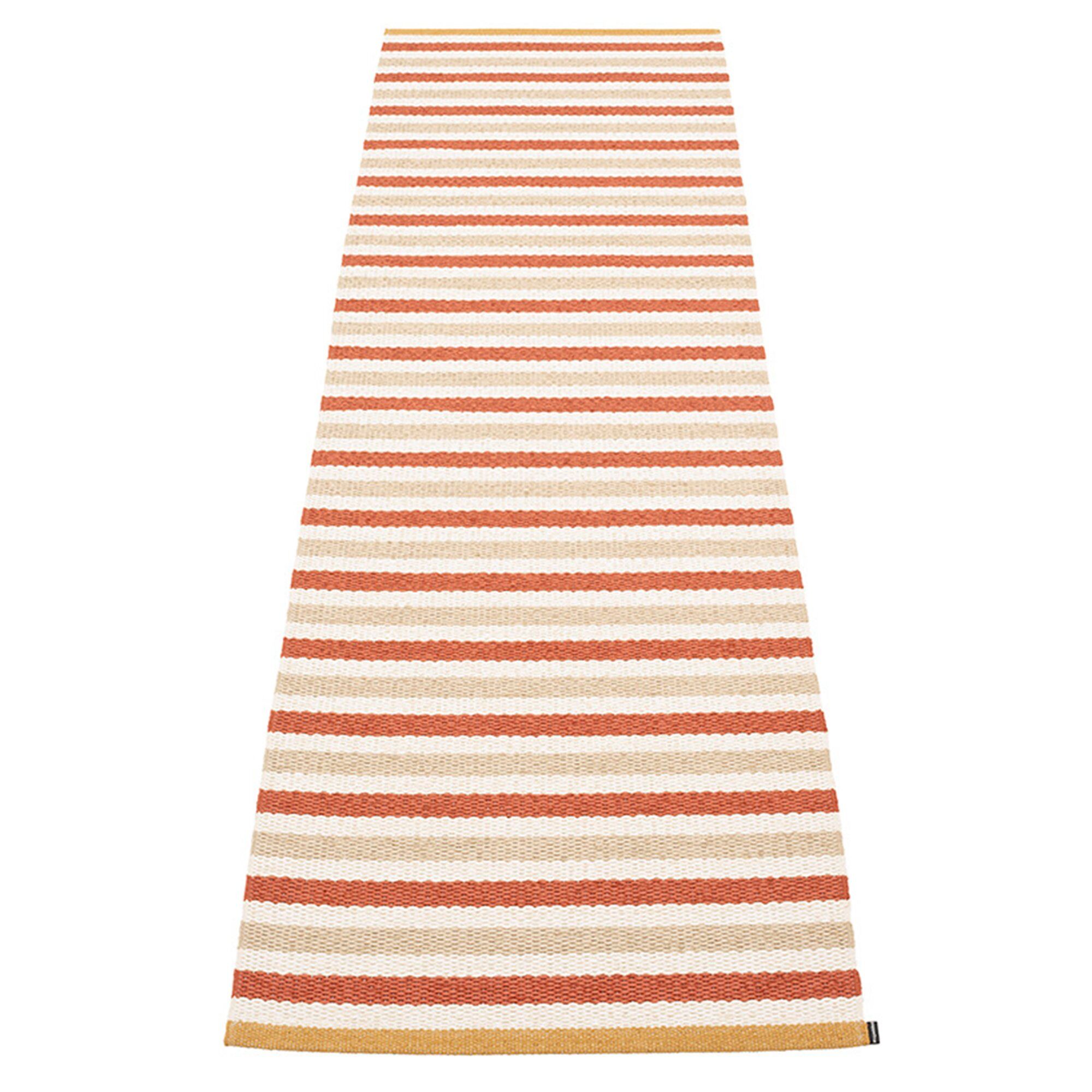 Pappelina Teo Gulvtæppe 70 Cm   240 Cm  Brick Beige Vanilla