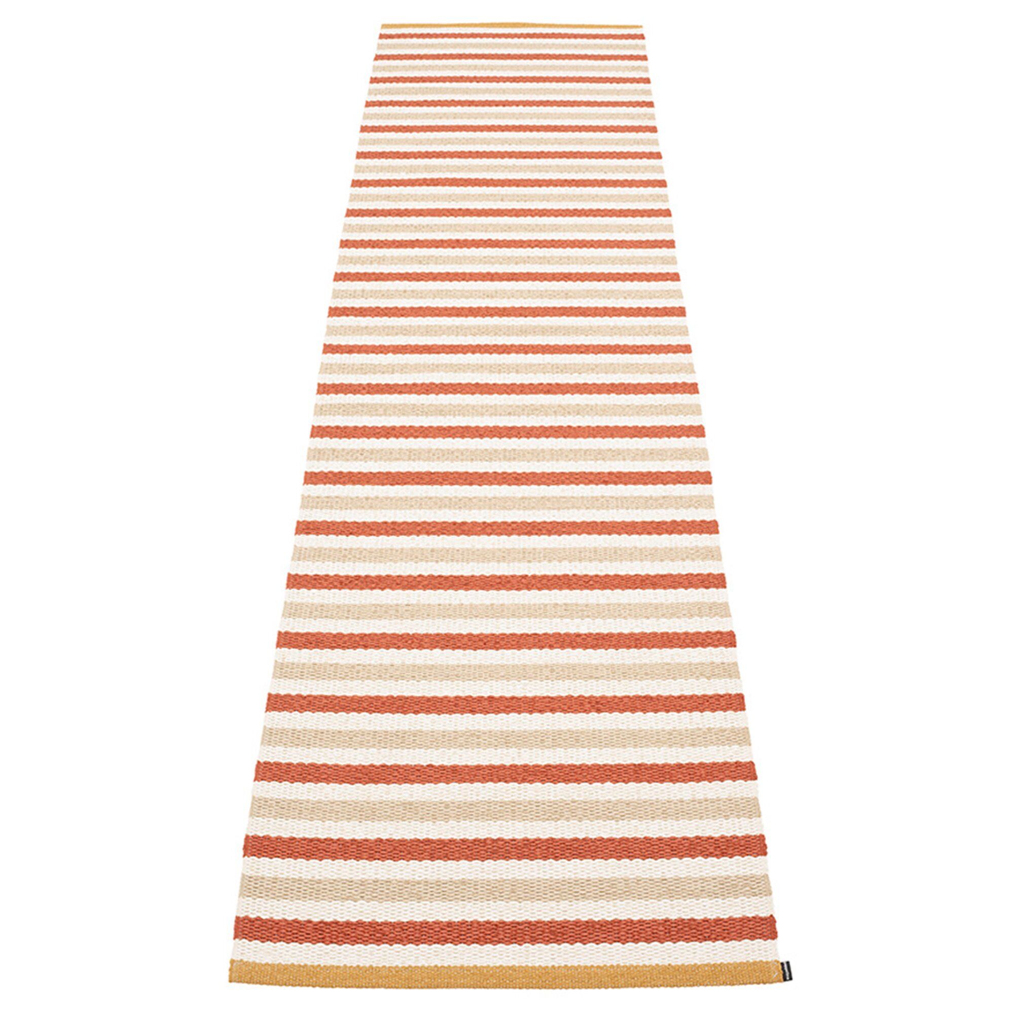 Pappelina Teo Gulvtæppe 70 Cm   300 Cm  Brick Beige Vanilla