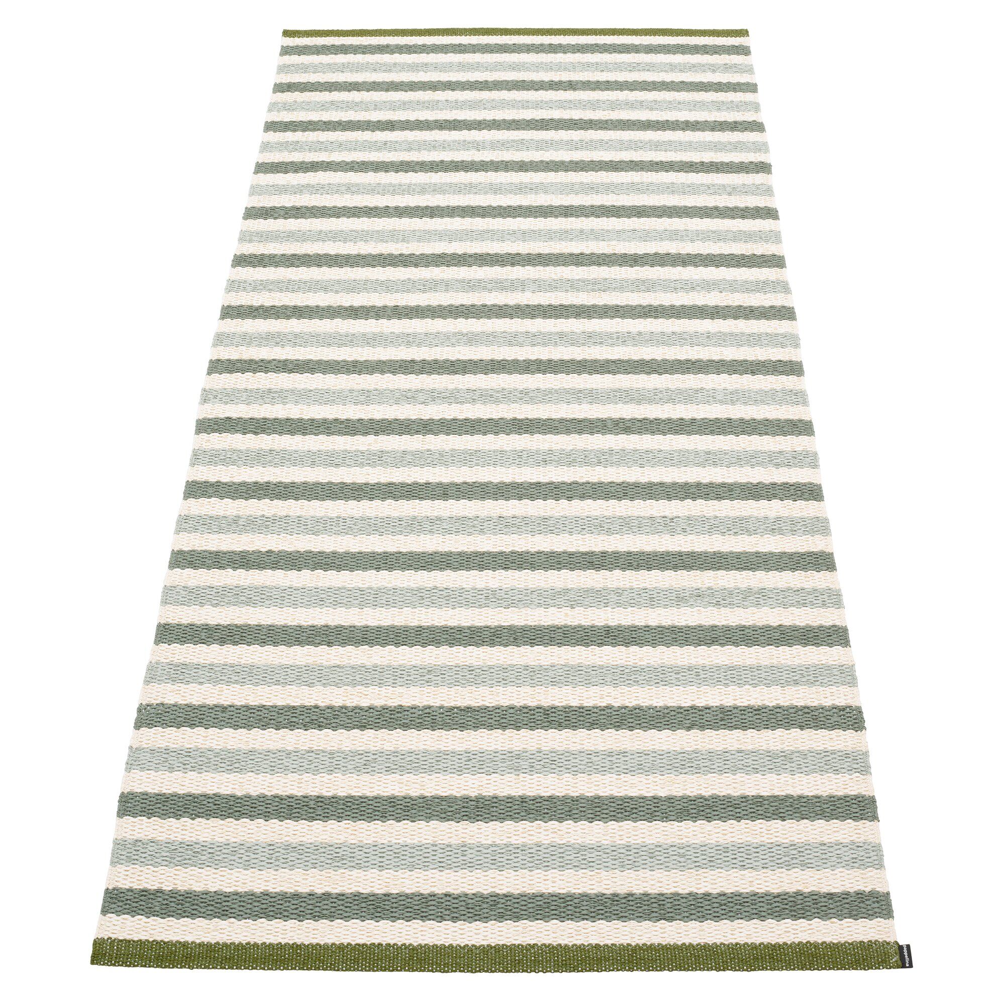 Pappelina Teo Gulvtæppe 85 Cm   200 Cm  Sage Army Vanilla