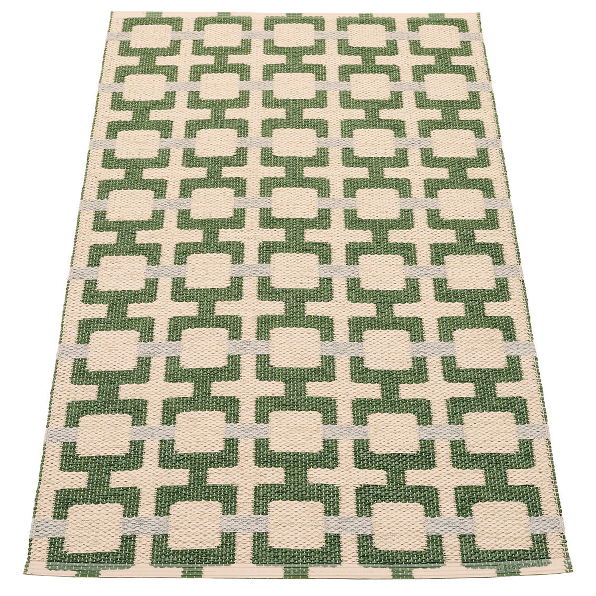 Pappelina Tom Gulvtæppe 120   70 Cm  Leaf Cream Sage