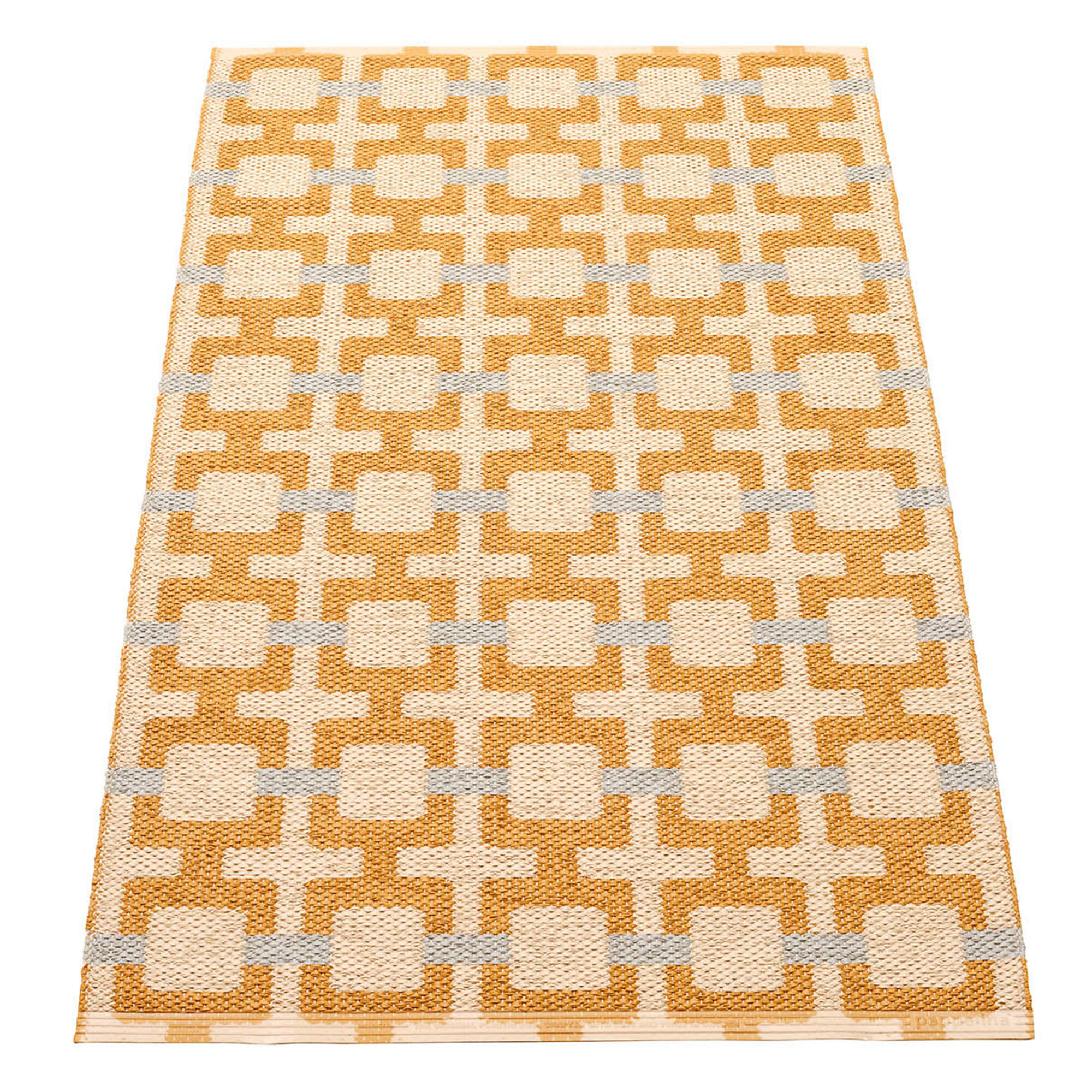 Pappelina Tom Gulvtæppe 120   70 Cm  Ochre Cream Sage