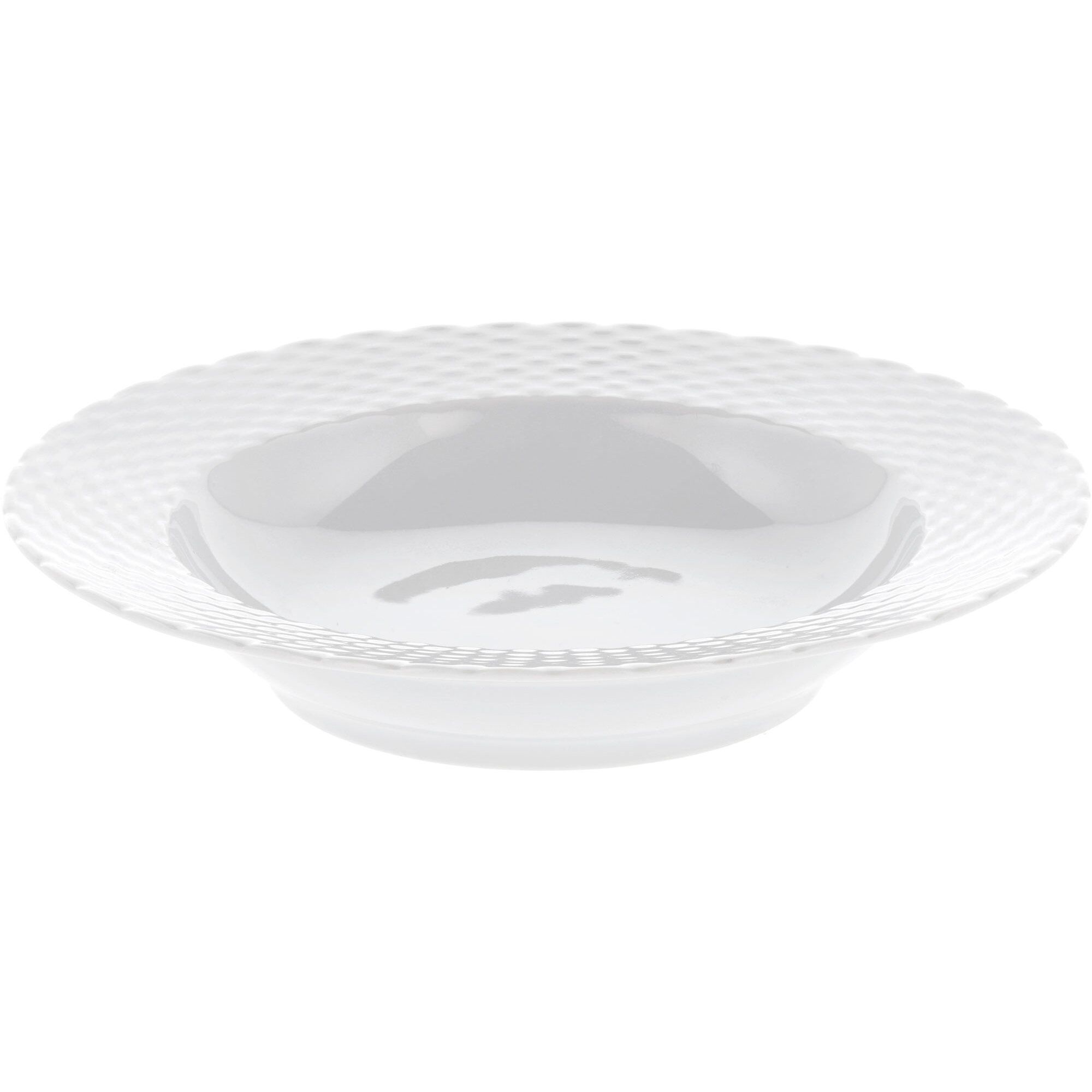 Pillivuyt Basket Dyb Tallerken 23 Cm  60 Cl  Hvid