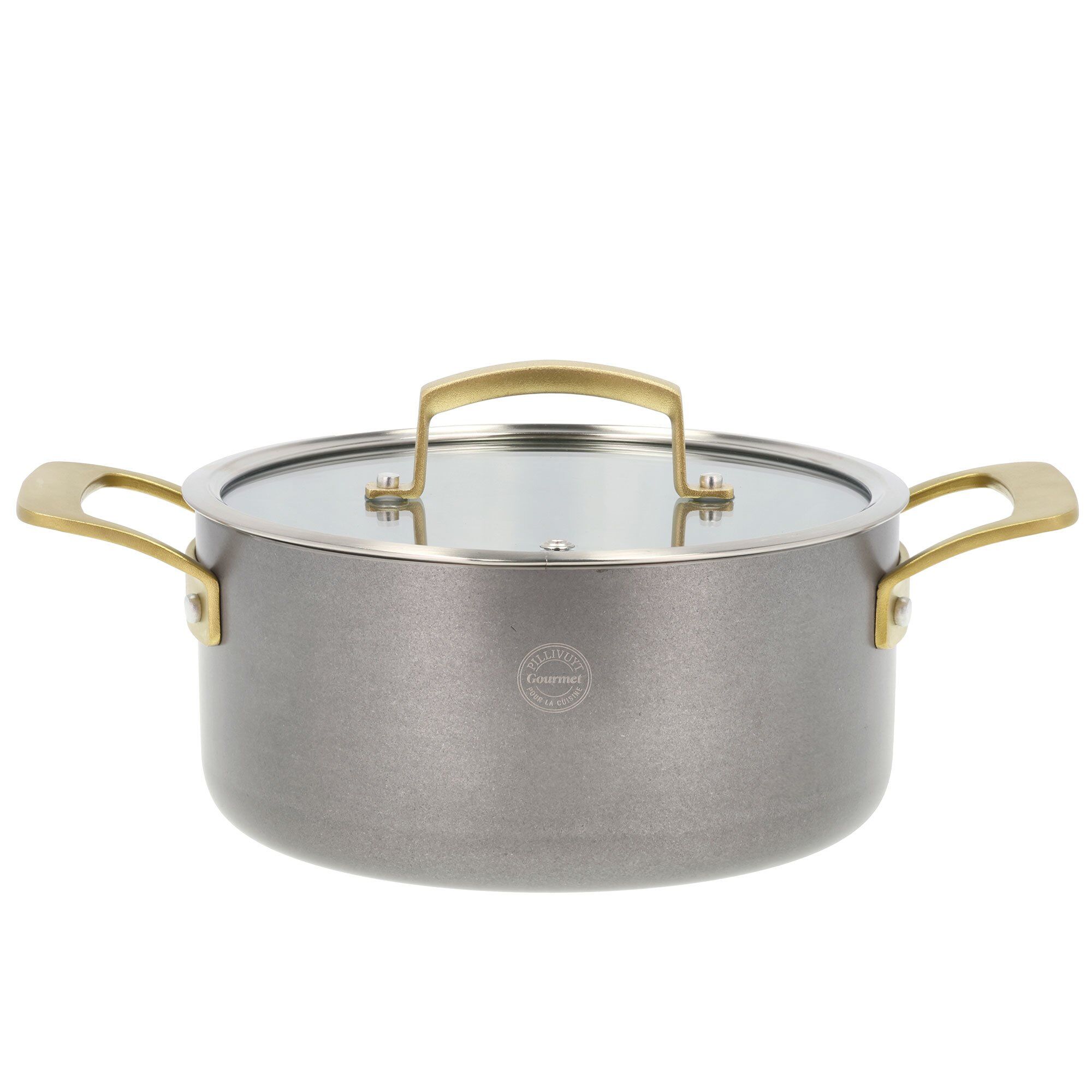 Pillivuyt Durance Gryde Med Låg     Liter 20 Cm  Rustfrit Stål