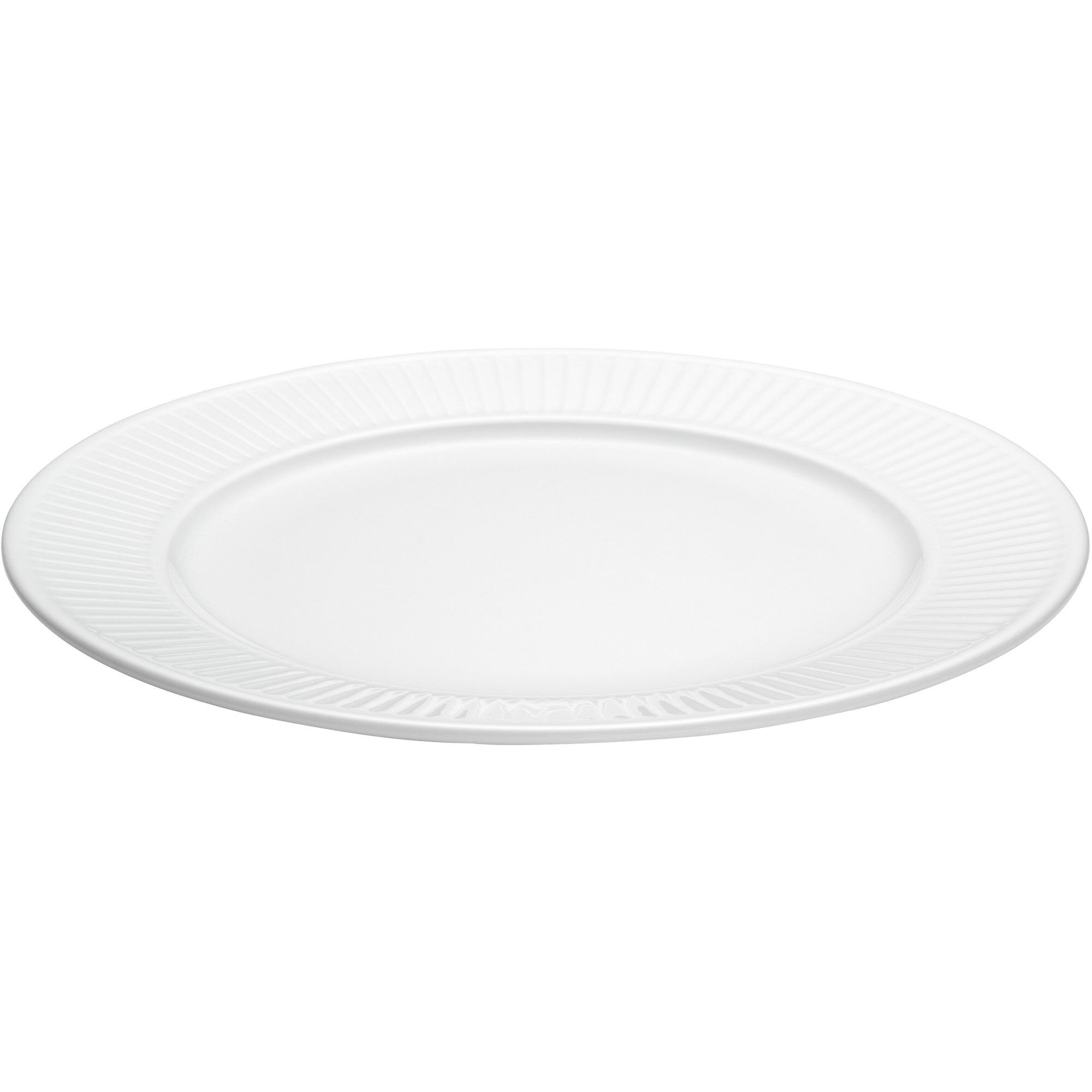 Pillivuyt Hvid Plissé Tallerken    26 Cm