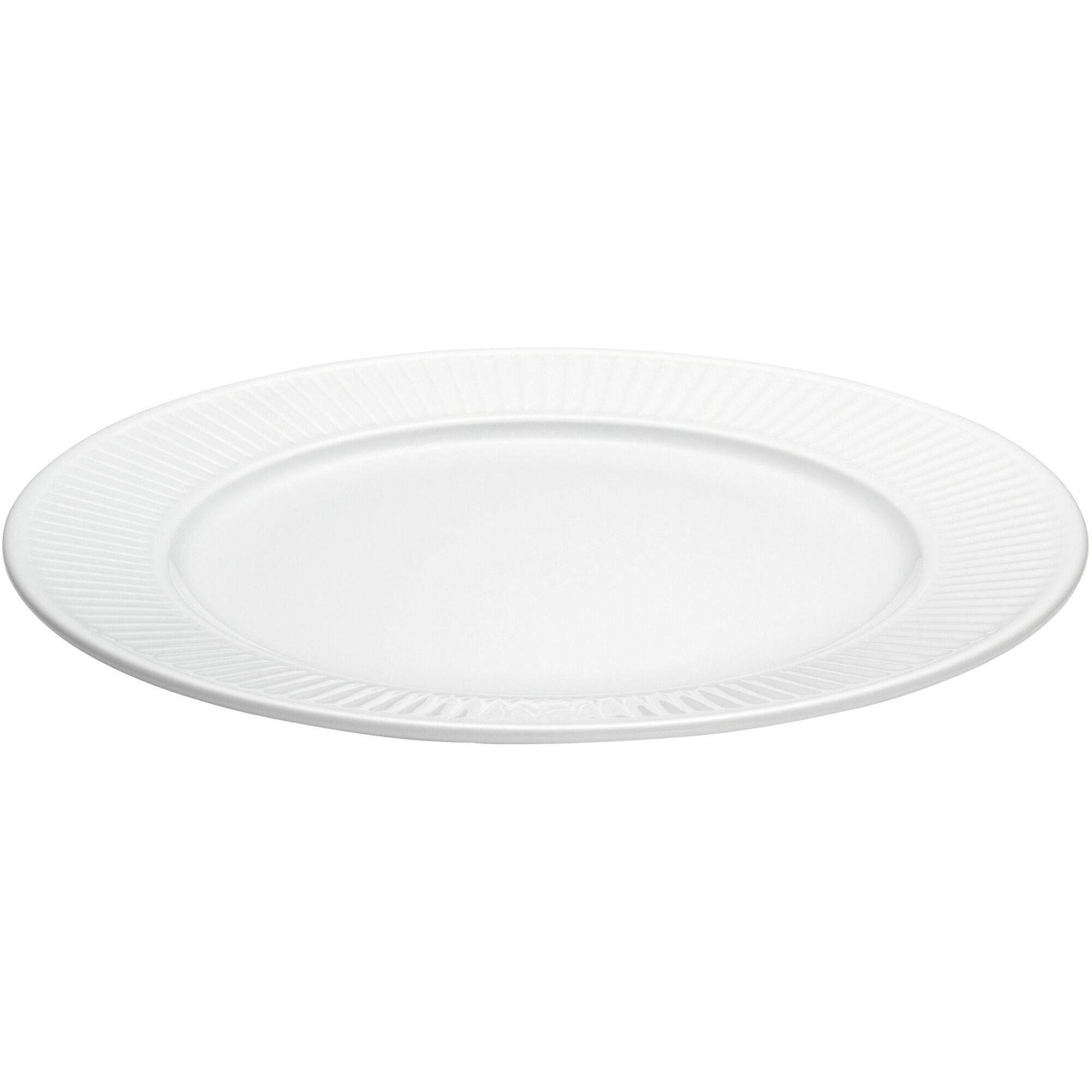 Pillivuyt Hvid Plissé Tallerken    22 Cm