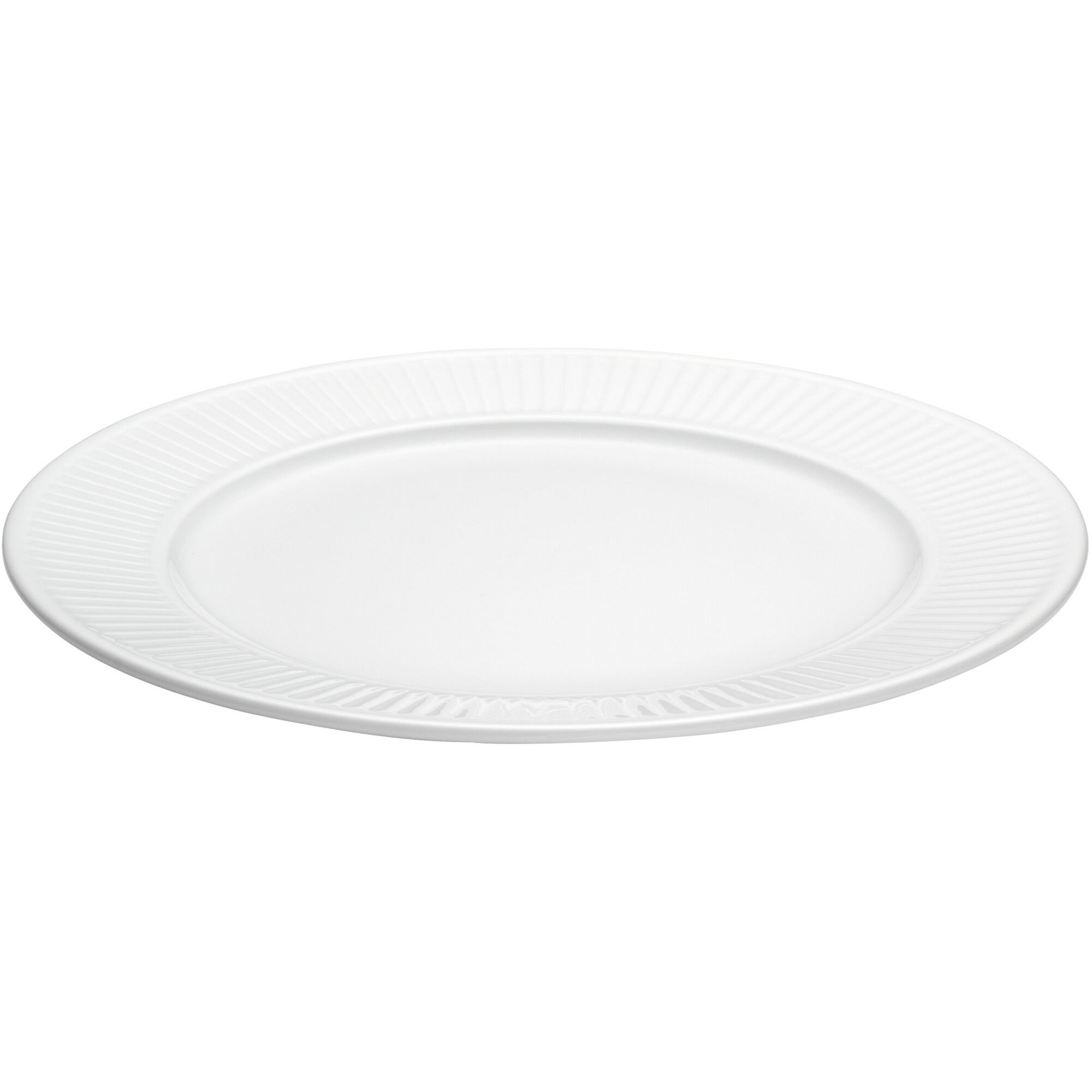Pillivuyt Hvid Plissé Tallerken    28 Cm