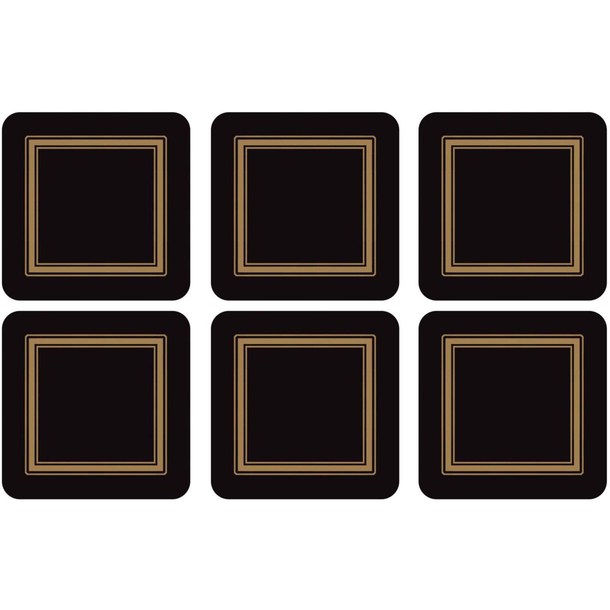 Pimpernel Classic Glasunderlag Sort   Stk