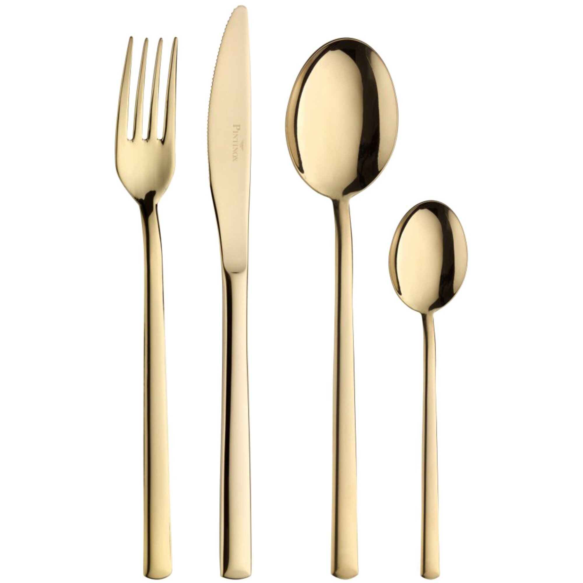 Pintinox Synthesis Bestiksæt 24 Dele  Guld