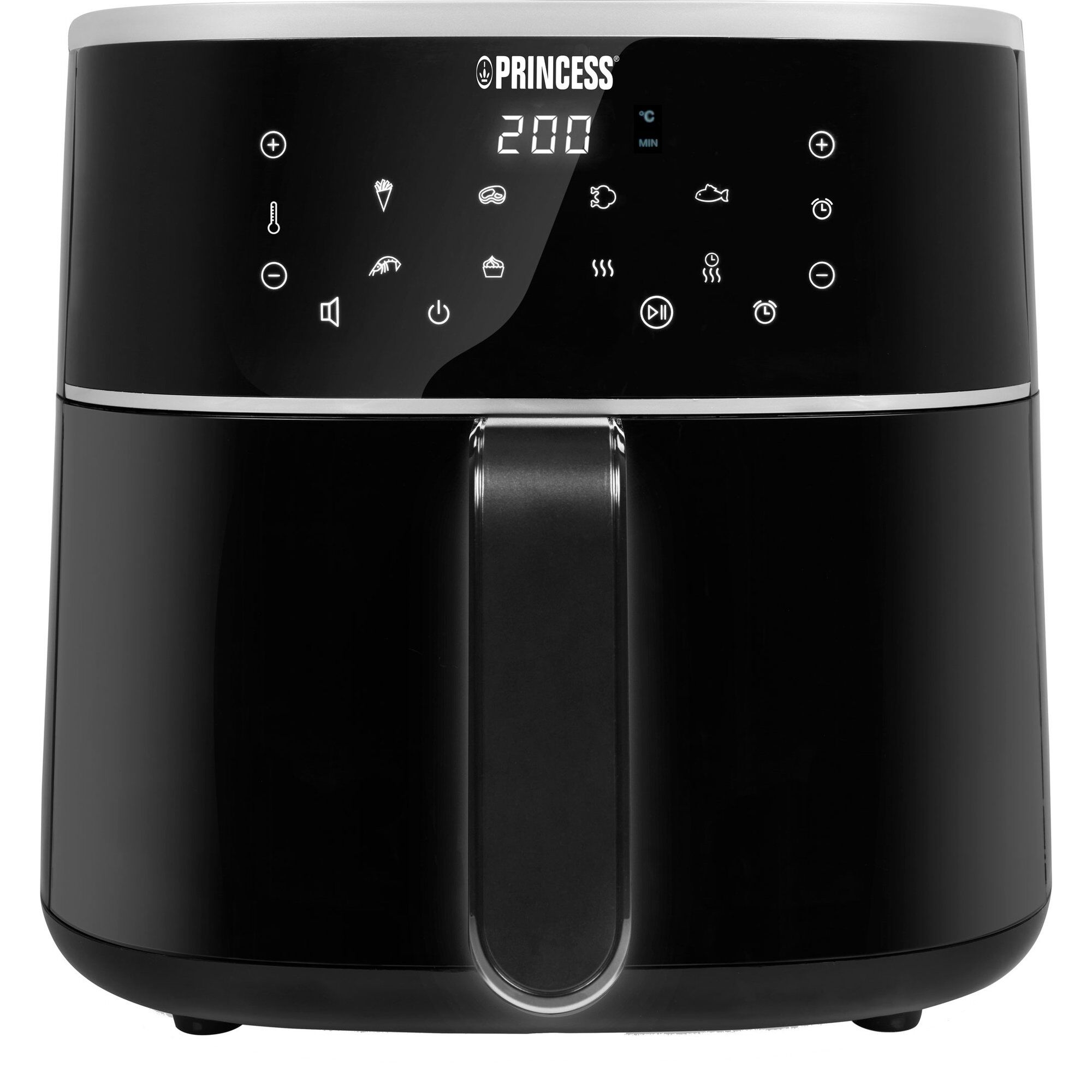 Princess Airfryer   Liter  Sort Sølv