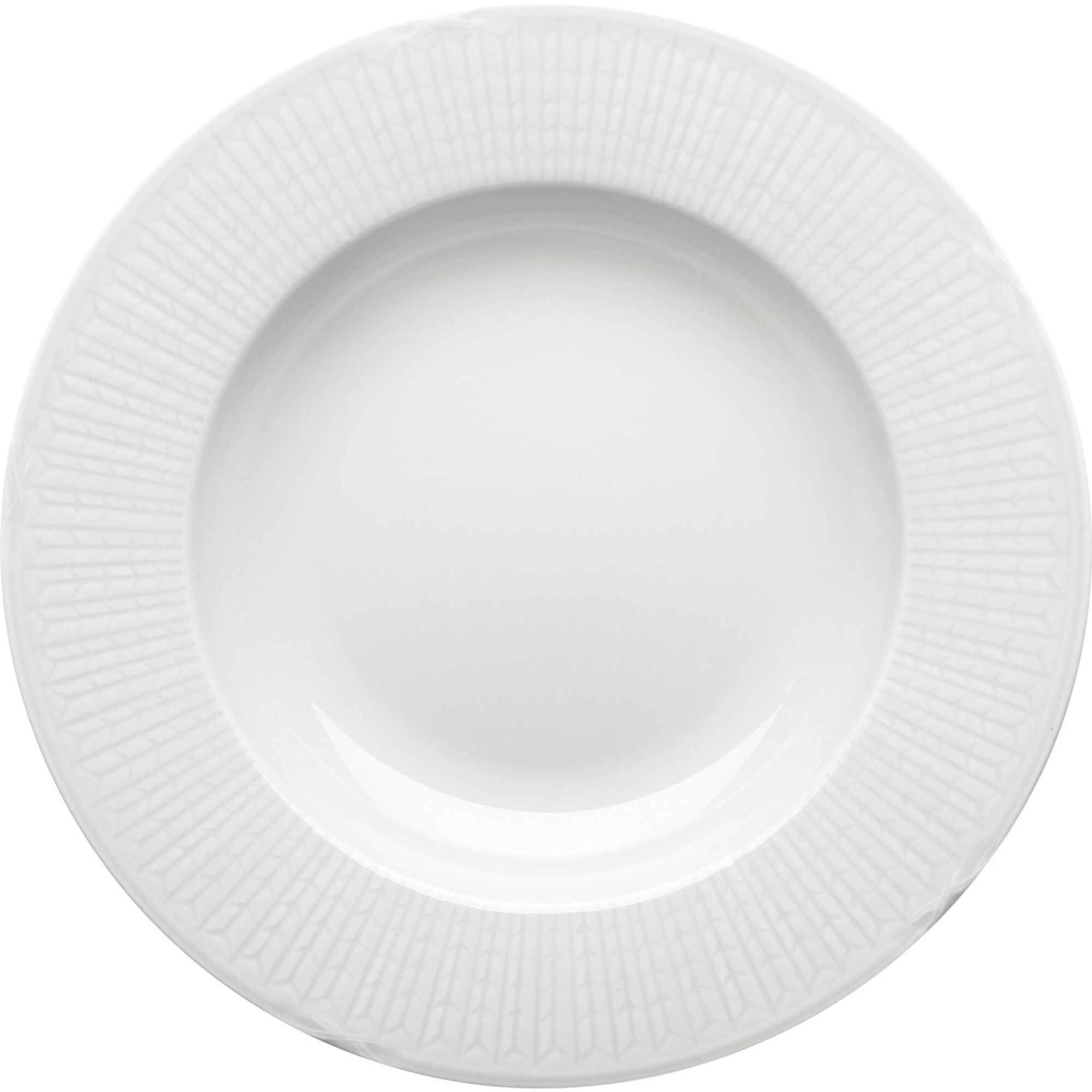 Rörstrand Swedish Grace Dyb Tallerken  25 Cm  Hvid