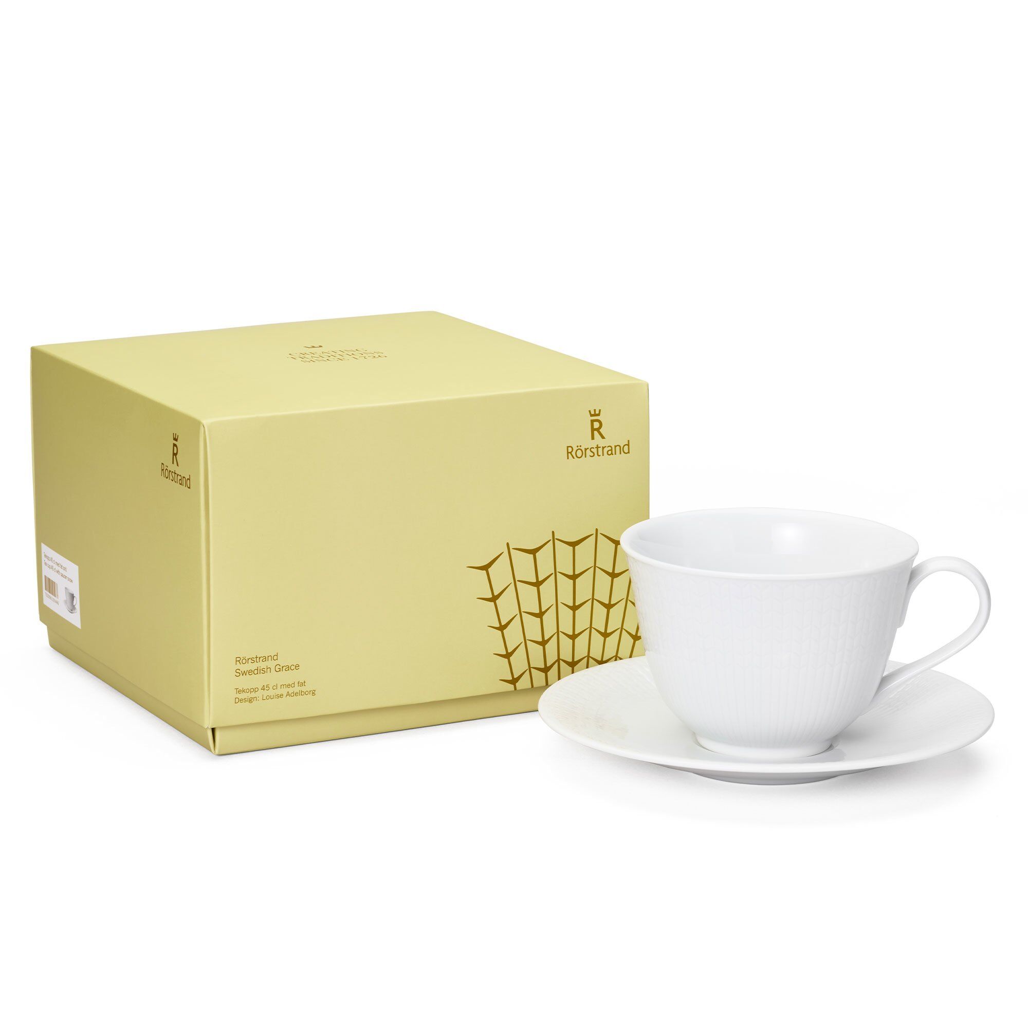 Rörstrand Swedish Grace Tekop Med Underkop 45 Cl  Sne