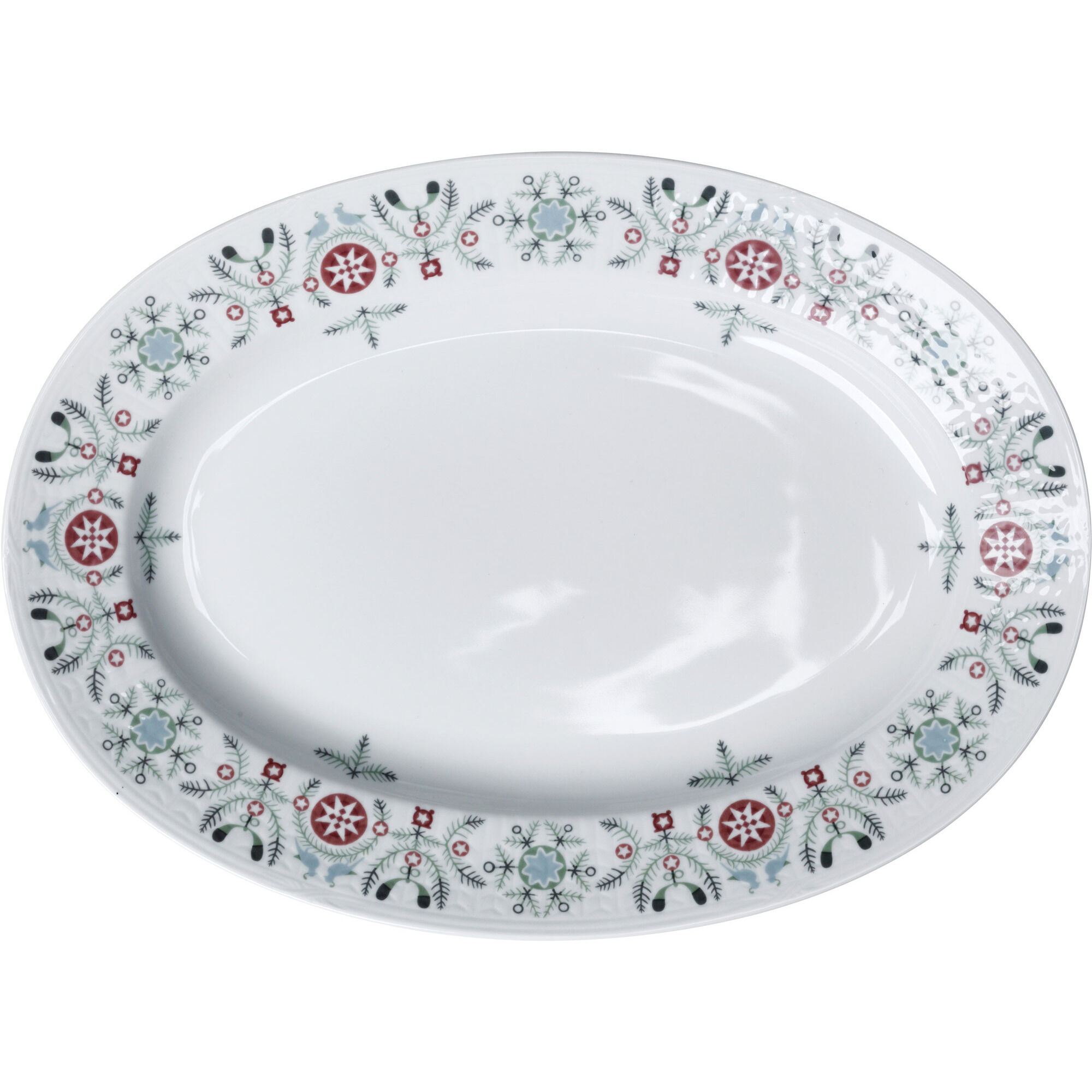 Rörstrand Swedish Grace Vinter Tallerken Oval 32 Cm