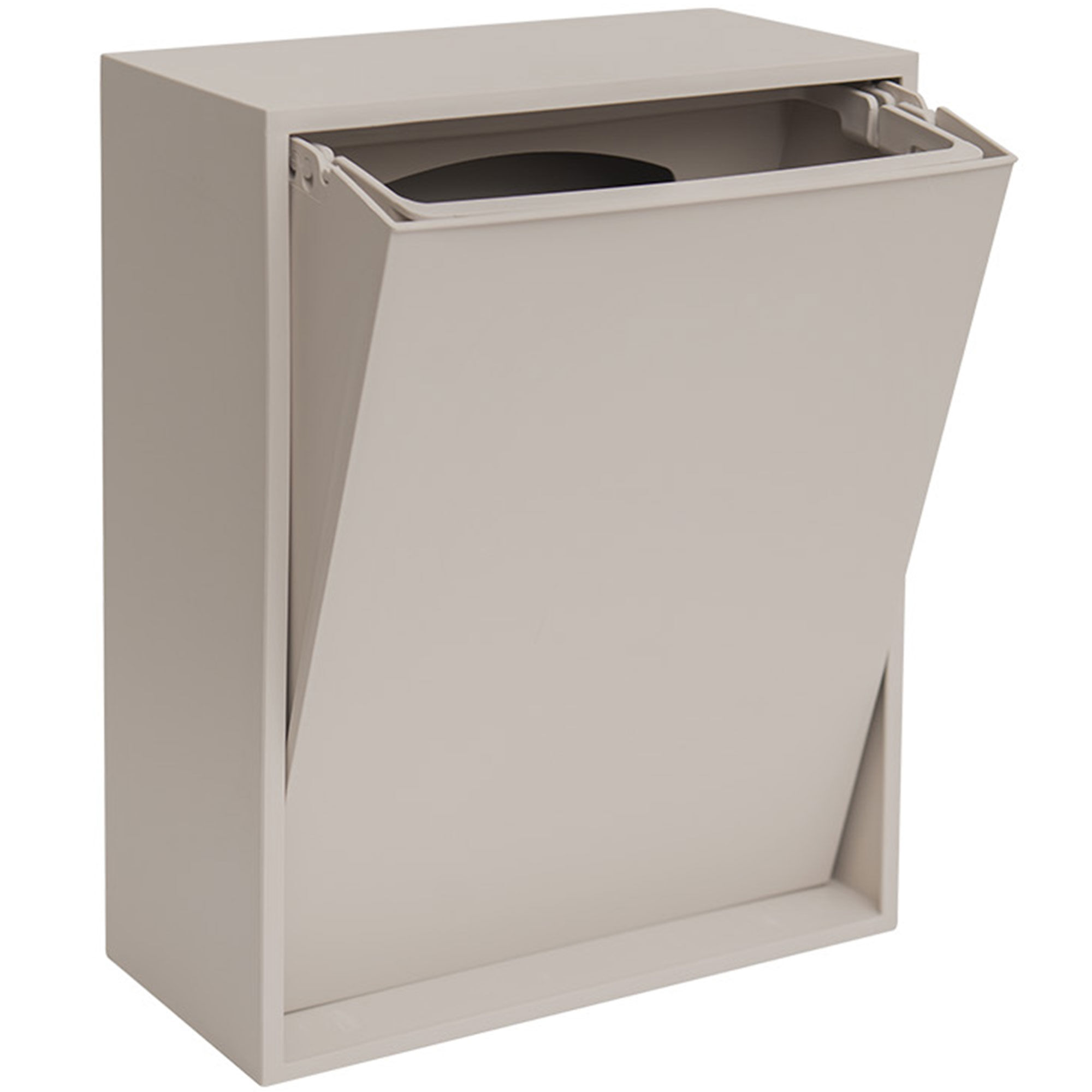 Recollector Recycling Box 12 Liter  Silver Cloud Grey
