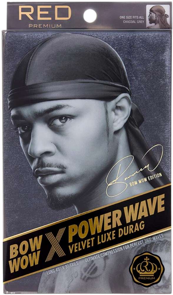 Red By Kiss Power Wave Velvet Luxe Durag Sort