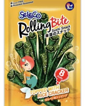 Rolling Bite Seaweed Snack Med Ris