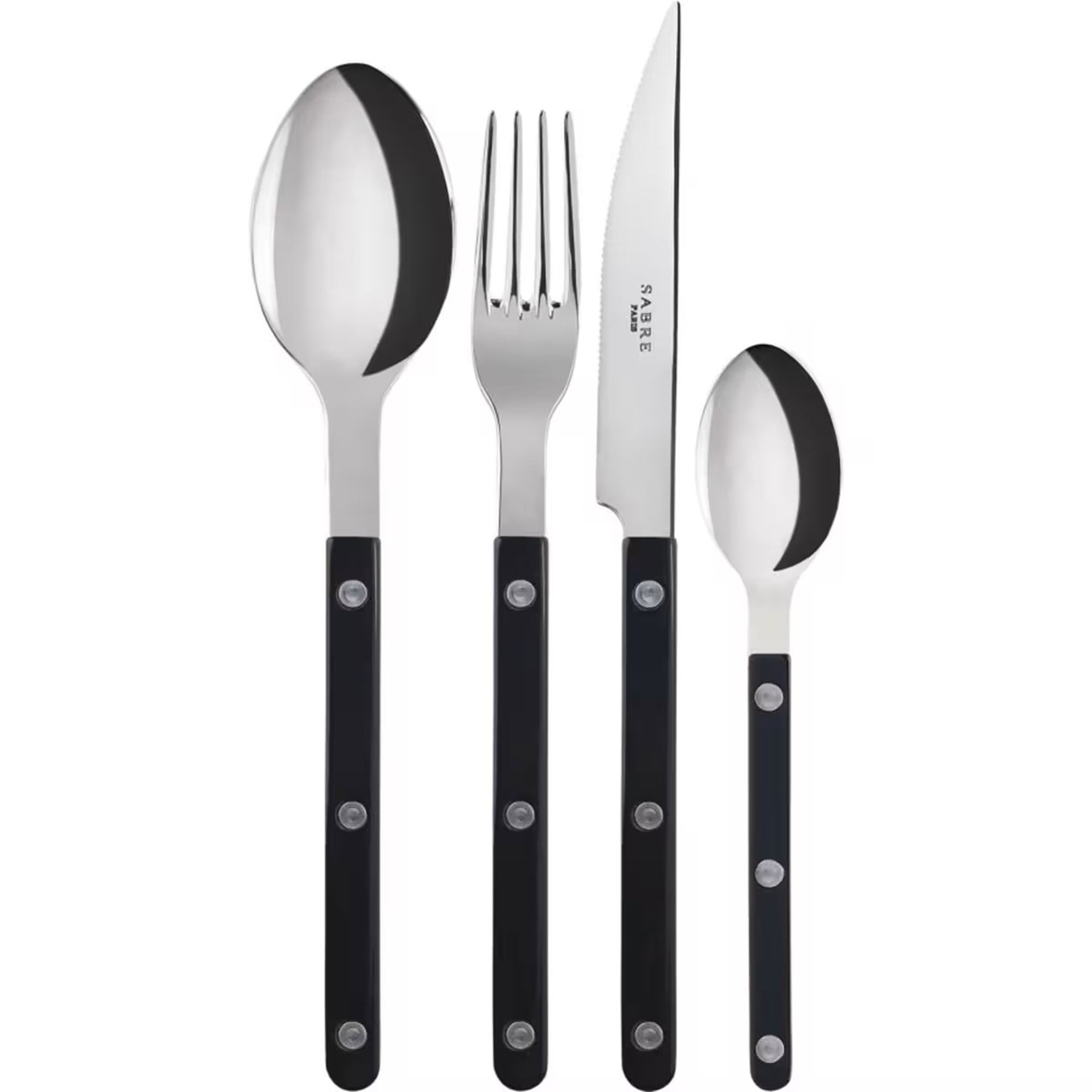 Sabre Paris Bistrot Solid Bestik-sæt 16 Dele  Sort