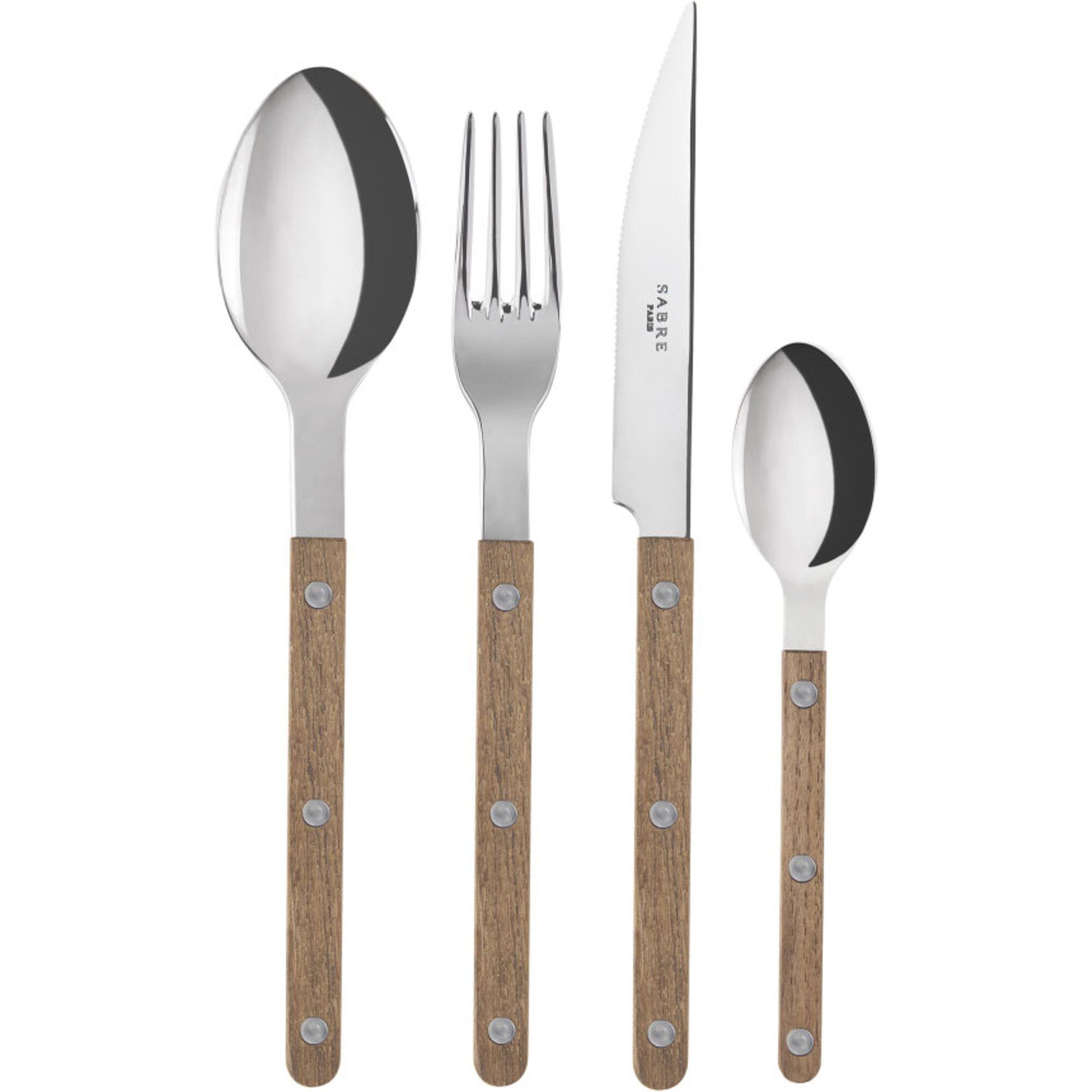 Sabre Paris Bistrot Teak Bestiksæt   Dele  Teak