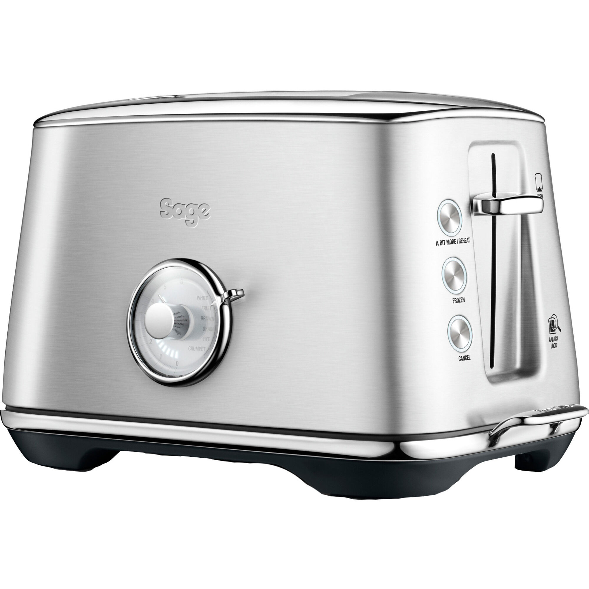 Sage Bta735 The Luxe Toast Select Toaster  Børstet Stål