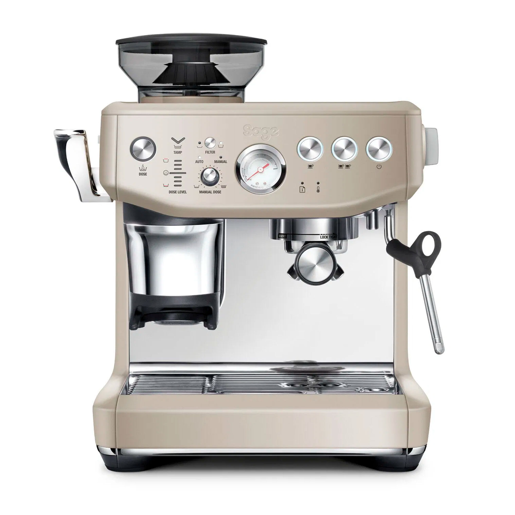 Sage Ses876alm Barista Express Impress Espressomaskine  Almond Nougat