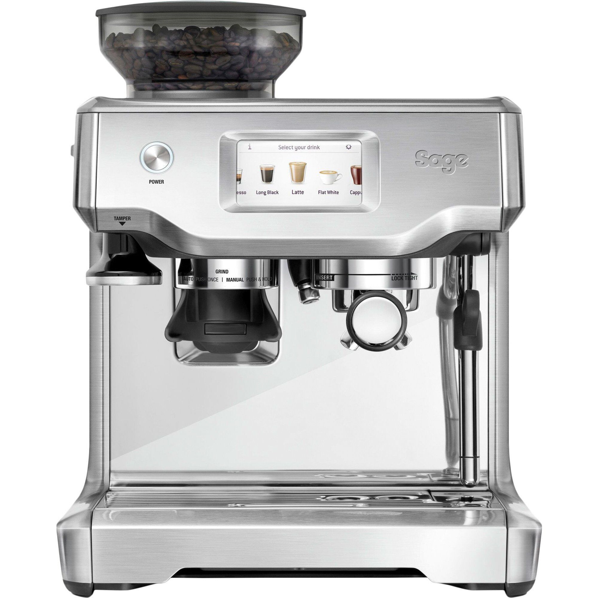 Sage Ses880bss The Barista Touchâ  Espressomaskine  Stål