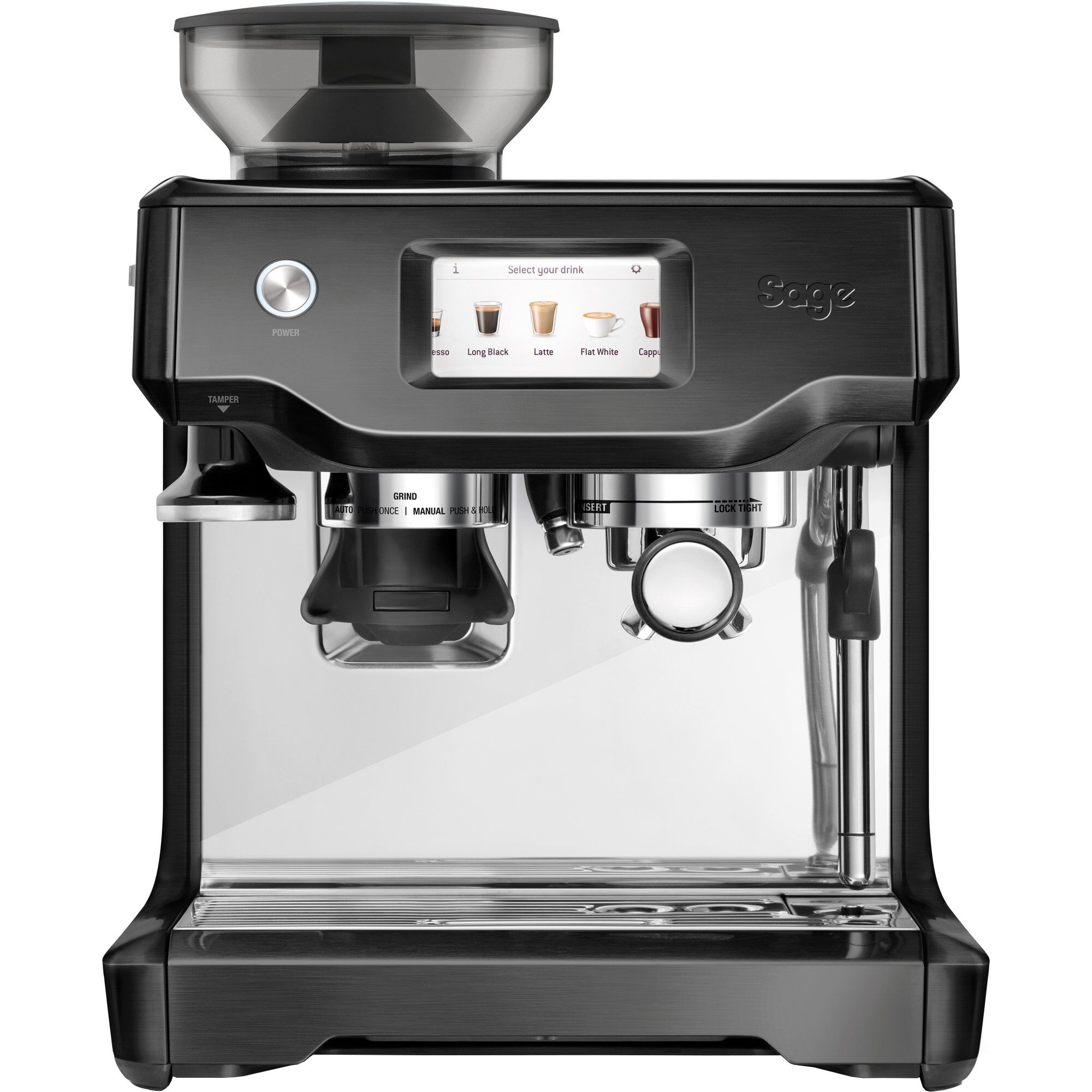 Sage Ses880bst The Barista Touch Espressomaskine  Koksgrå