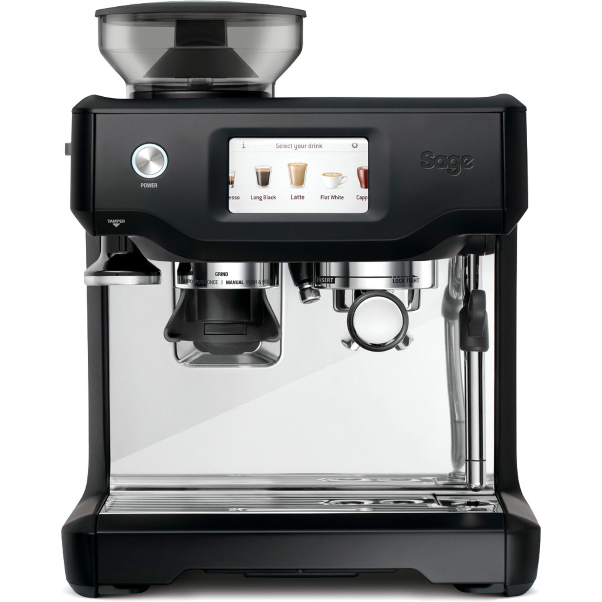 Sage Ses880btr The Barista Touchâ  Espressomaskine  Sort