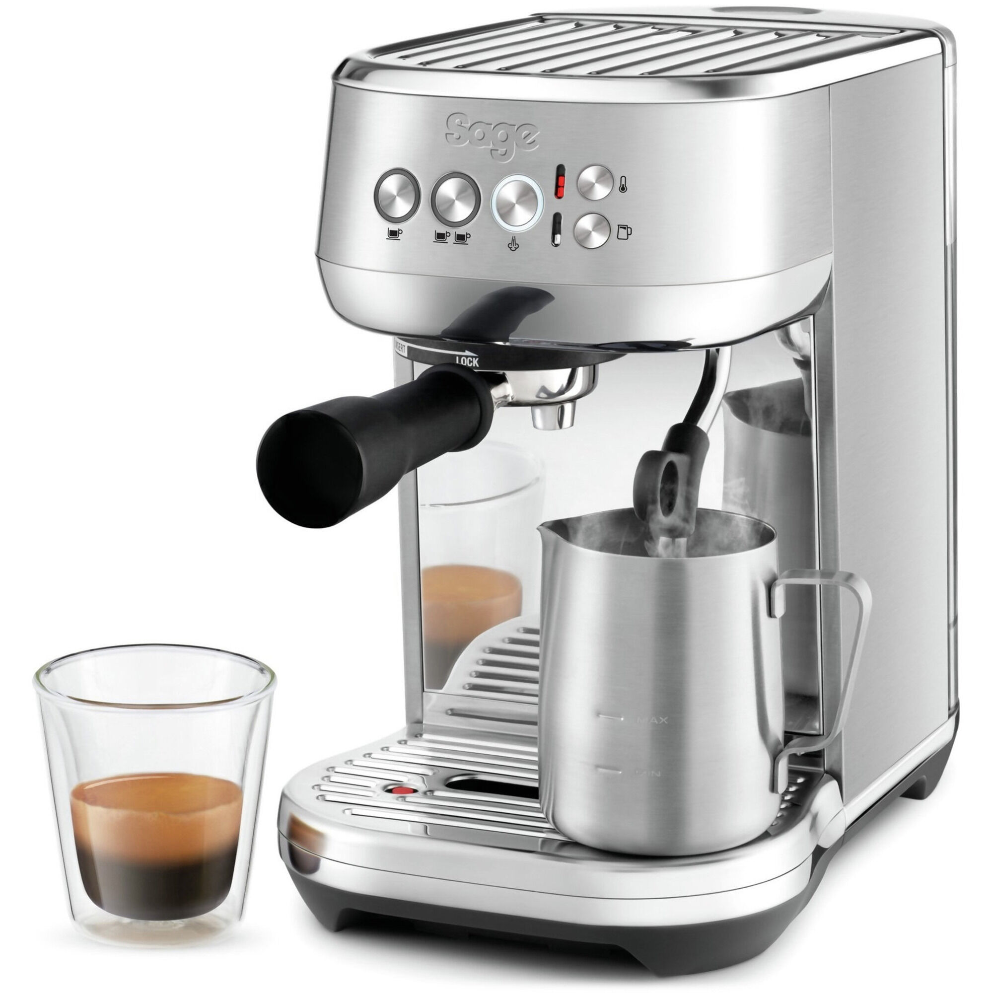 Sage Ses500sst The Bambino Plus Espressomaskine Rustfri Stål