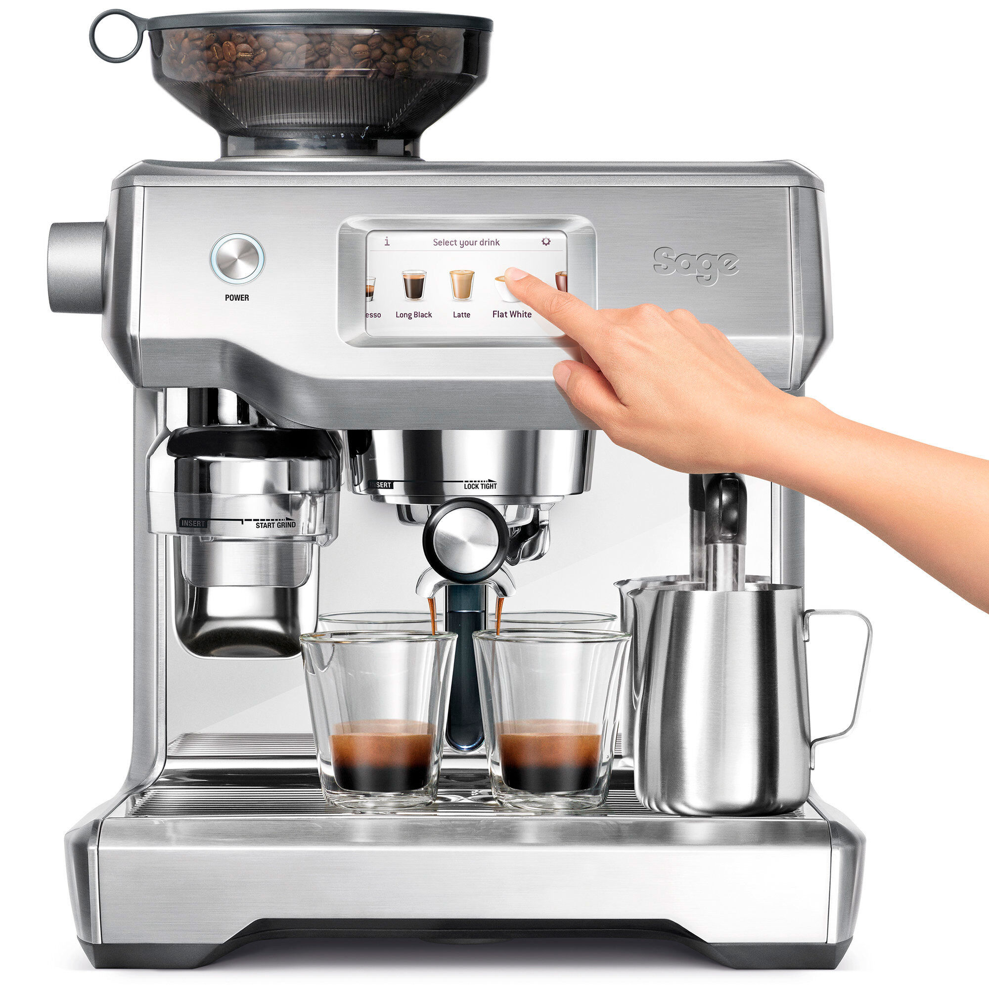 Sage Ses990 The Oracle Touch Espressomaskine  Stål
