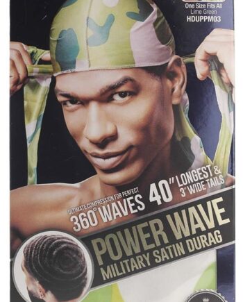 Satin Military Durag Lime Green