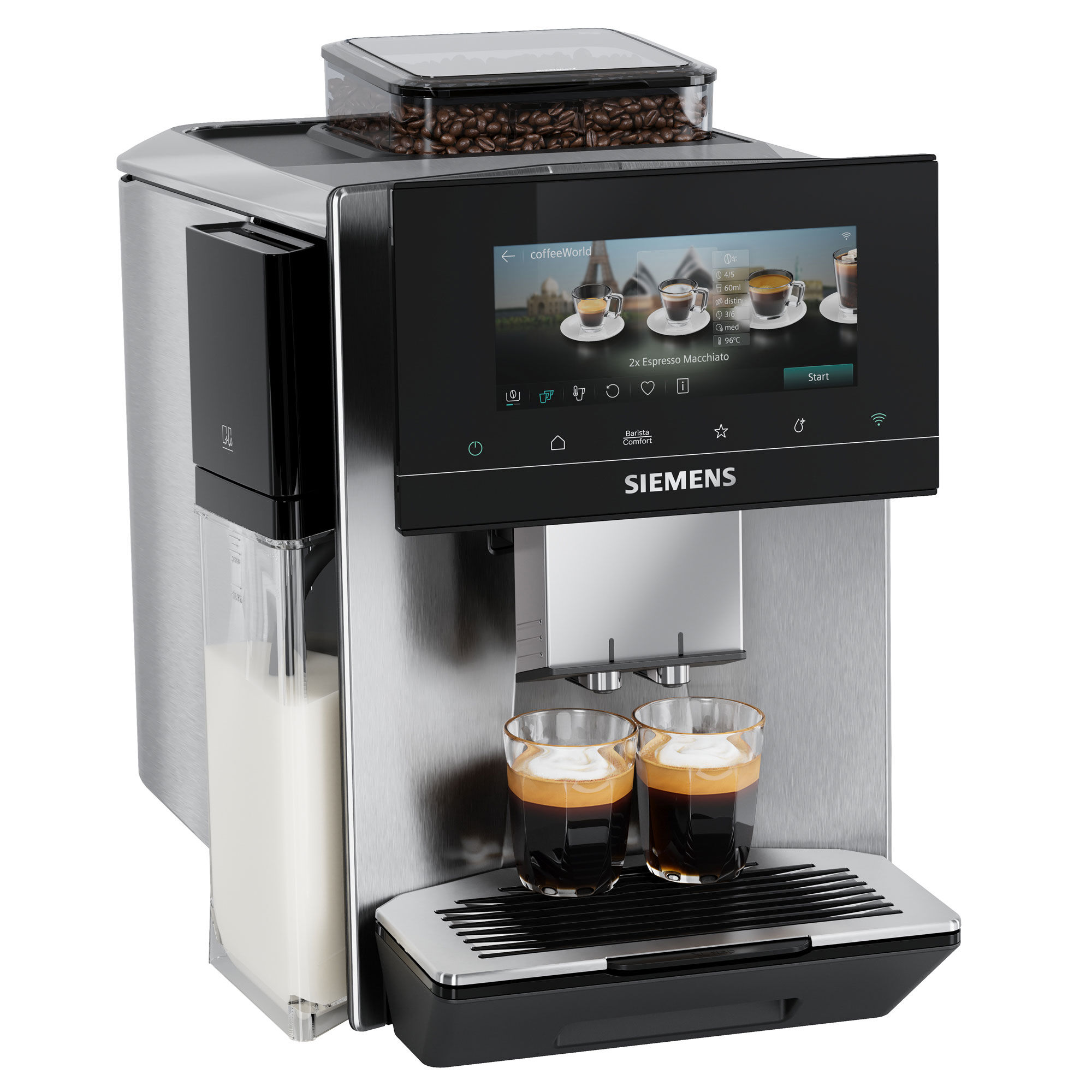 Siemens Eq900 Plus Iaroma Tq923ez3 Fuldautomatisk Espressomaskine  Inox
