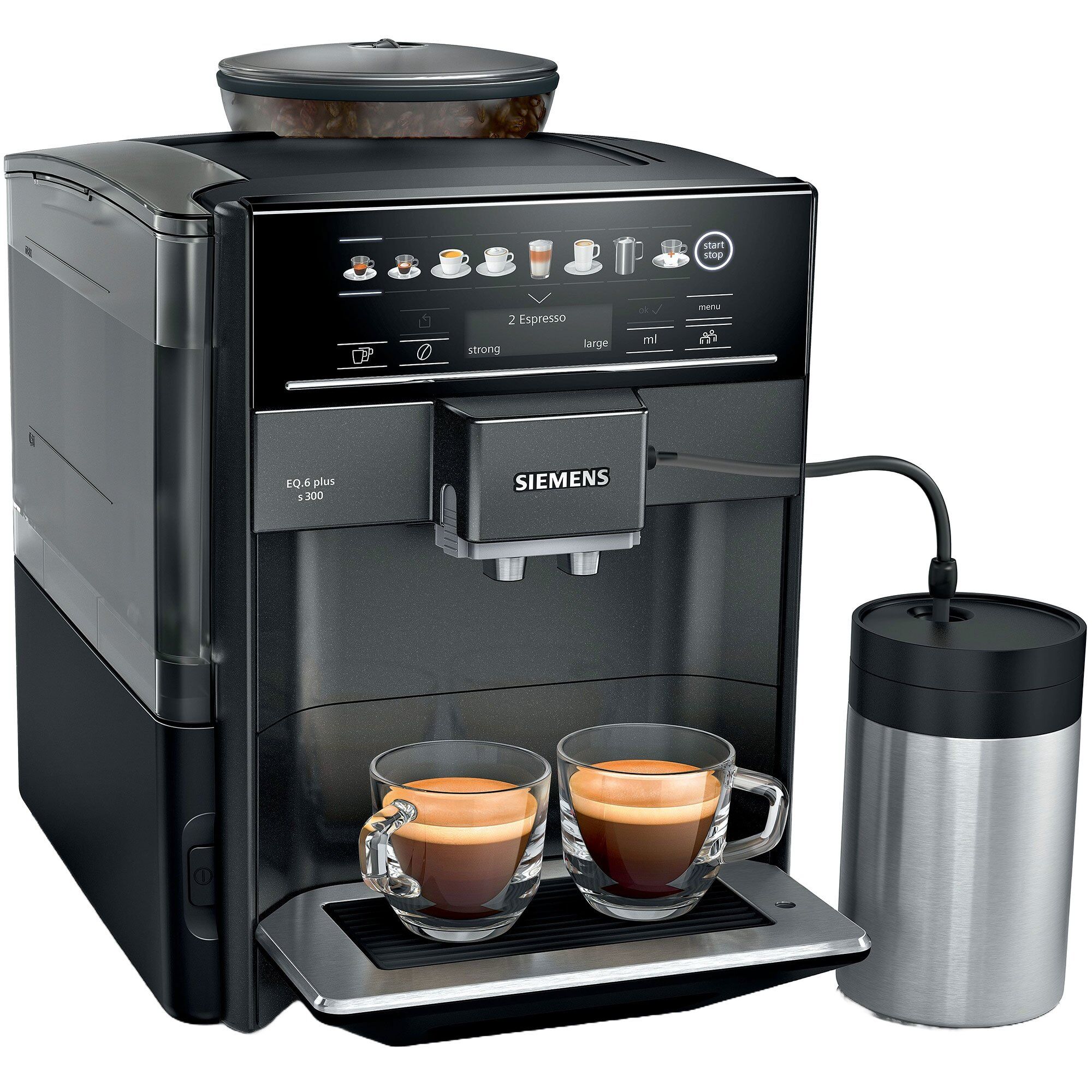 Siemens Eq6 Plus Kaffemaskine  Sort