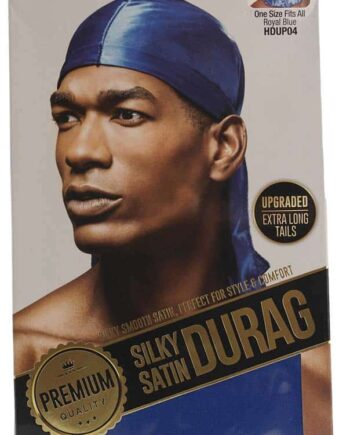 Silky Satin Durag Blå  Deluxe
