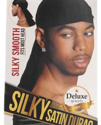Silky Satin Durag Sort  Deluxe