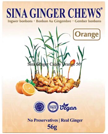 Sina Ginger Candy  Appelsin 56