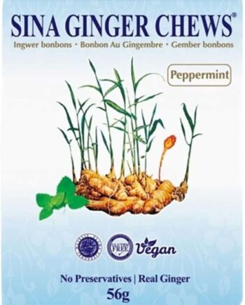Sina Ginger Chews Peppermint 56