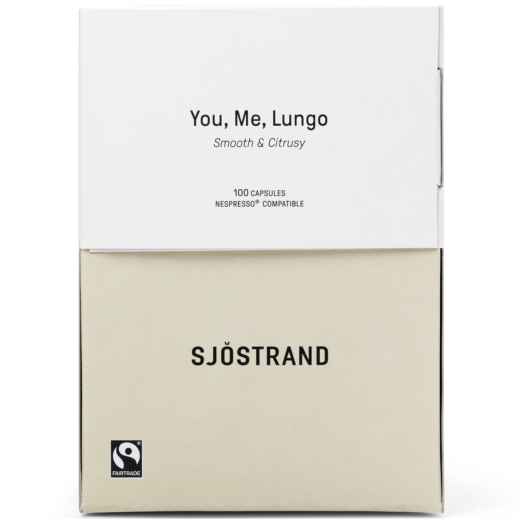 Sjöstrand Coffee You  Me  Lungo Kaffekapsler 100 Stk