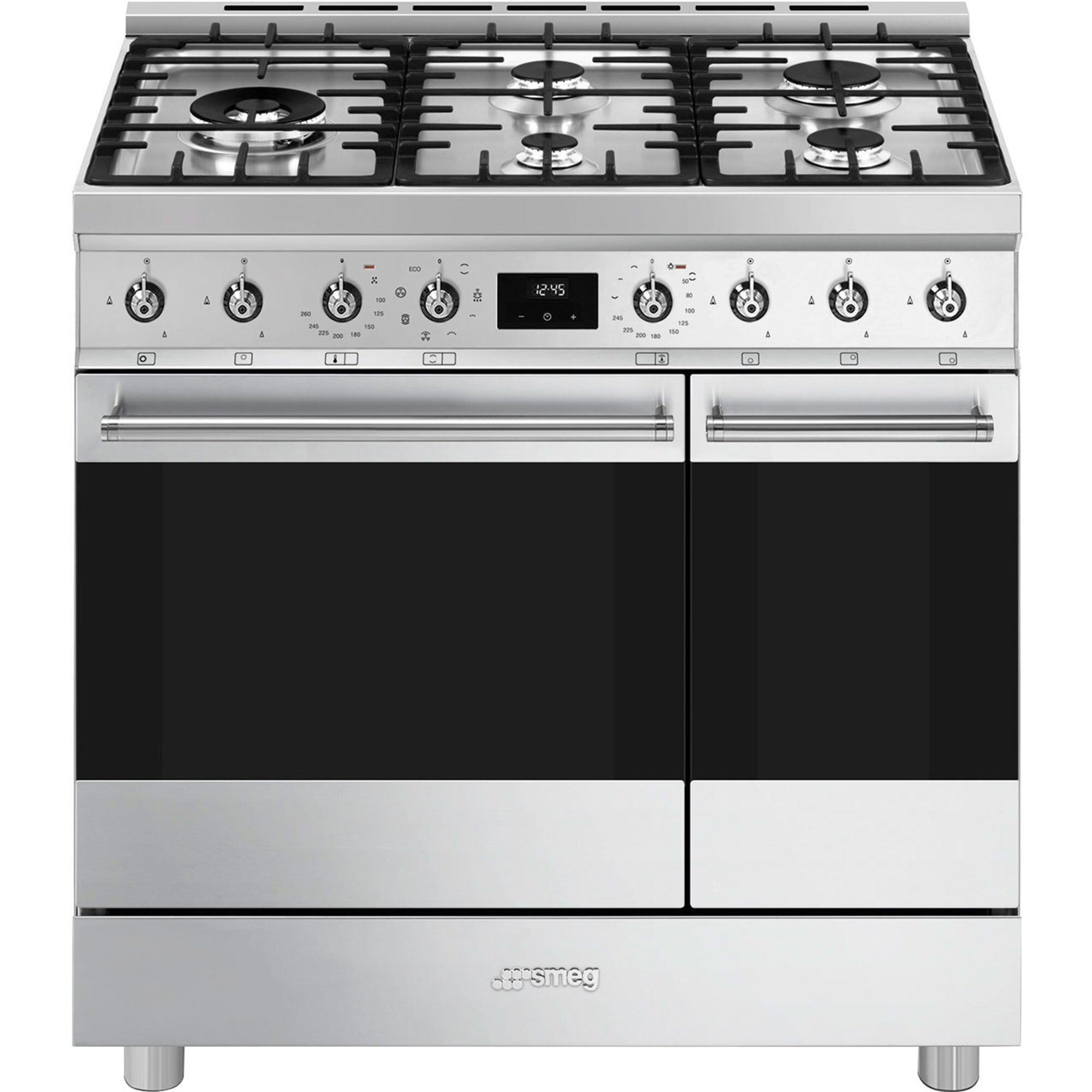 Smeg C92gmx2 Classic Gaskomfur Med   Ovne  90 Cm  Rustfrit Stål